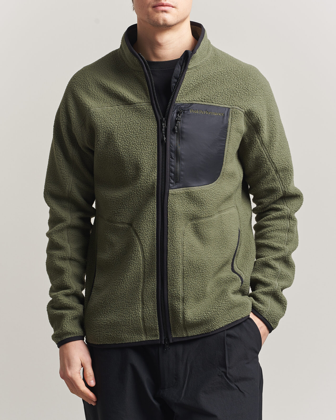 Herren | Pullover | Peak Performance | Nature Rush Pile Full Zip Pine Needle
