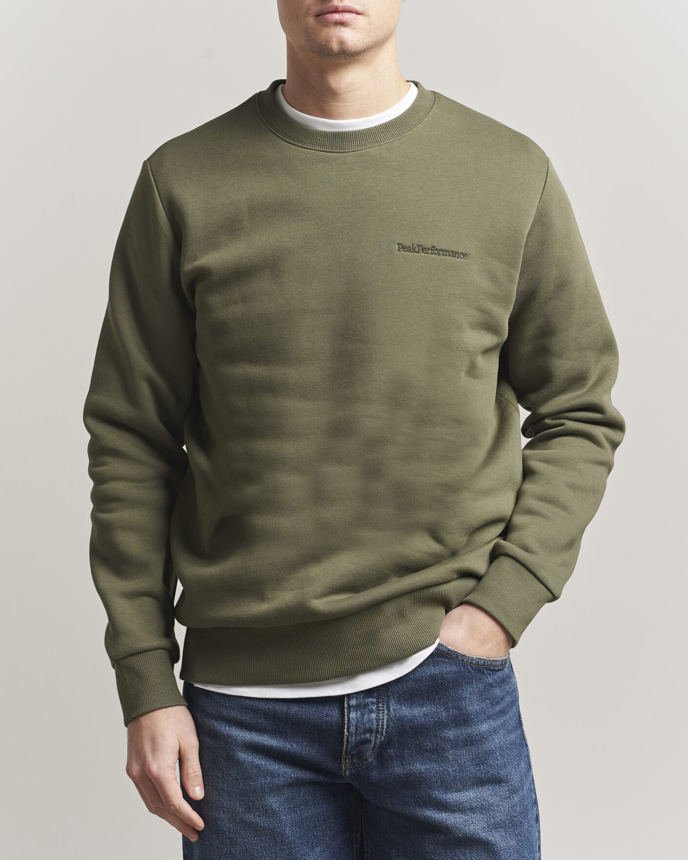 Herren | Pullover | Peak Performance | Original Crew Neck Sweatshirt Pine Needle
