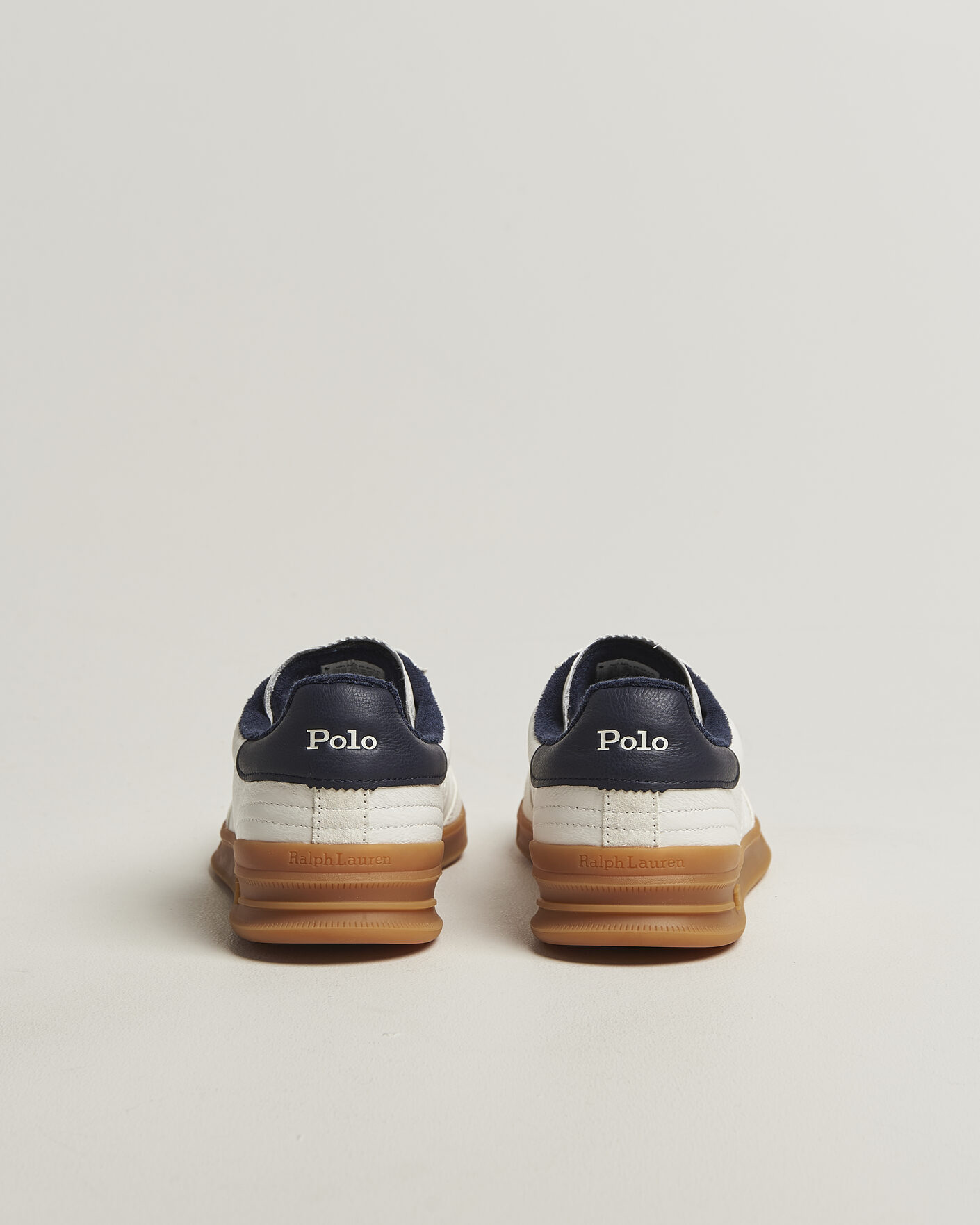 Herren | Sneaker | Polo Ralph Lauren | Aera Leather Sneakers Deckwash White/Navy