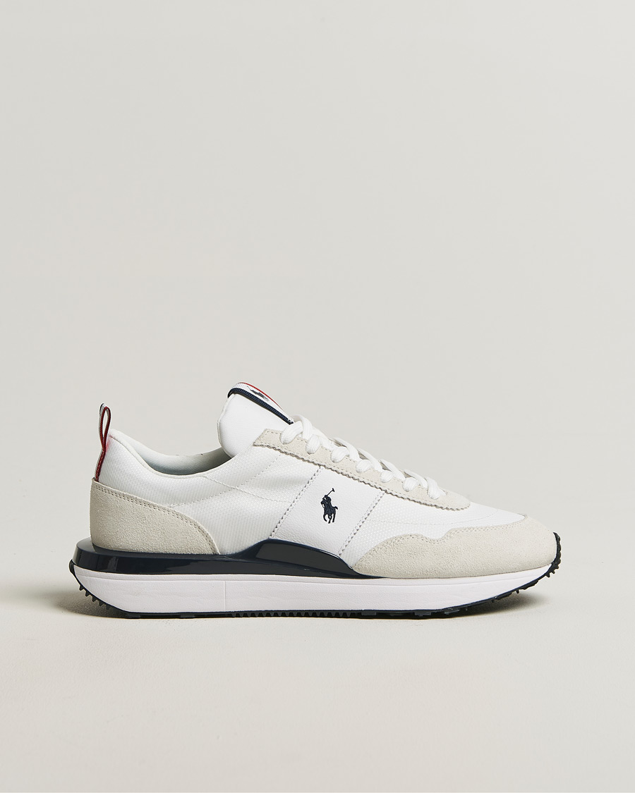 Herren | Sneaker | Polo Ralph Lauren | Train 89 Suede Sneakers White/Navy/Red
