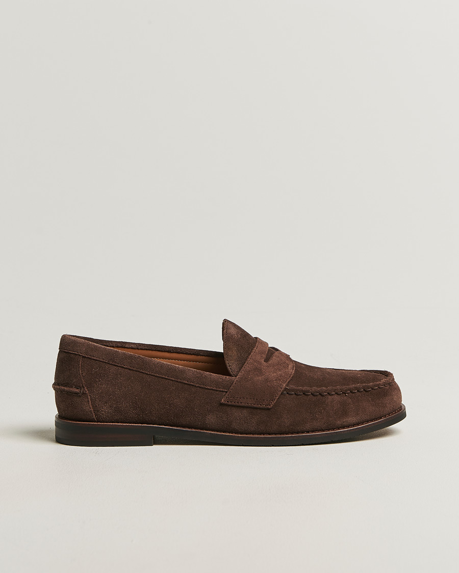 Herren | Loafer | Polo Ralph Lauren | Alston Suede Penny Loafers Dark Brown