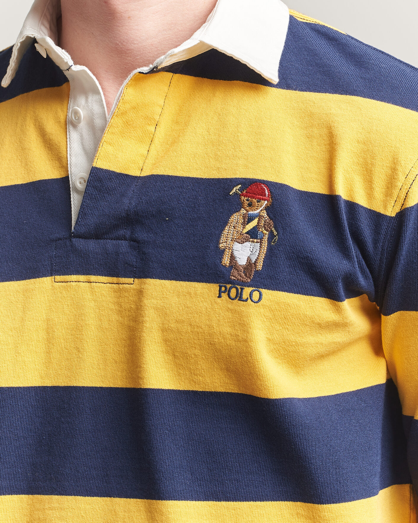 Herren | Pullover | Polo Ralph Lauren | Jersey Striped Rugger Newport Navy/Gold