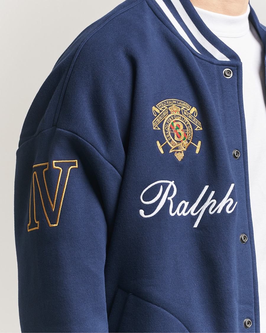 Herren | Pullover | Polo Ralph Lauren | Magic Fleece Bomber Jacket Newport Navy