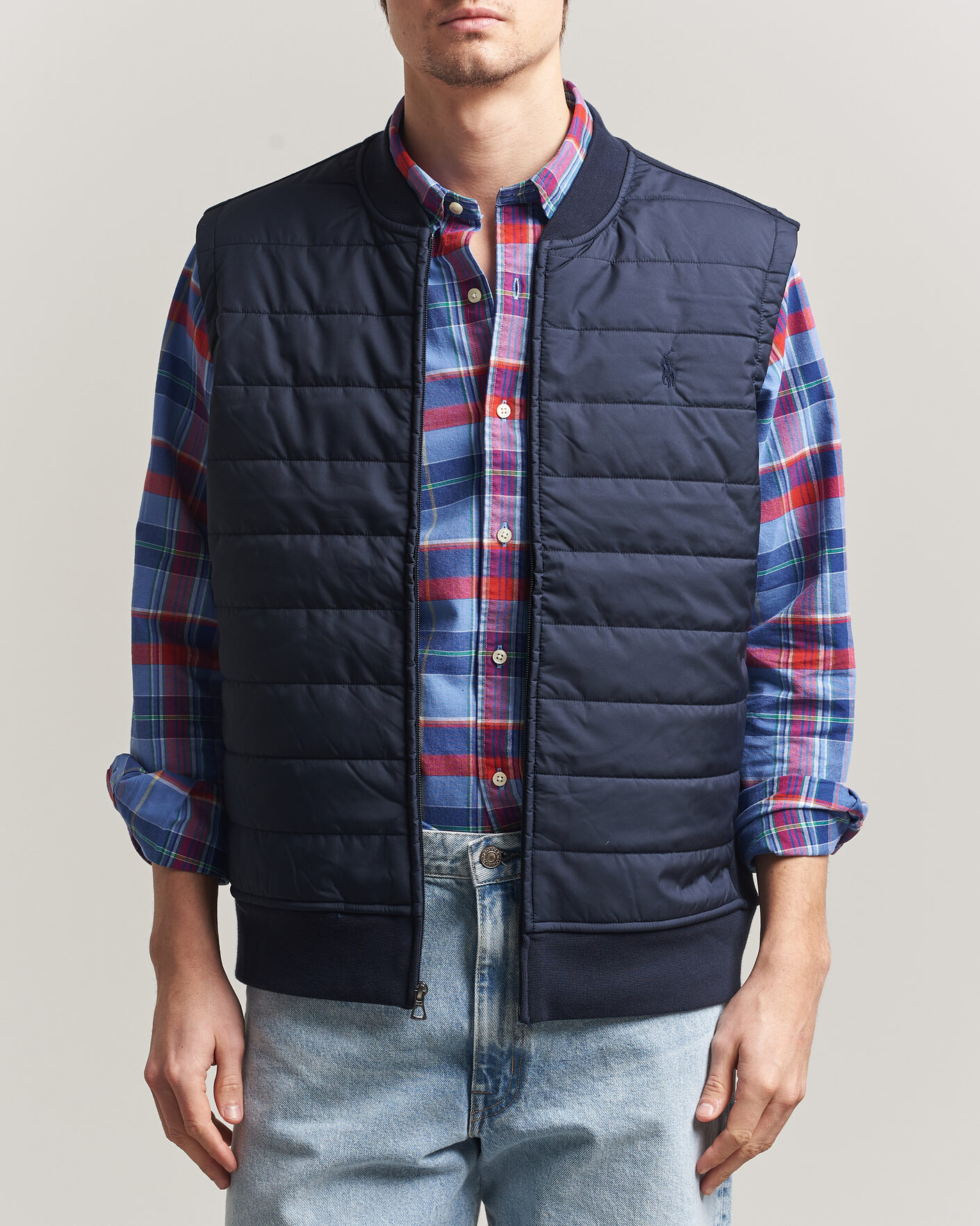 Herren | Westen | Polo Ralph Lauren | Double Knitted Jaquard Vest Aviator Navy