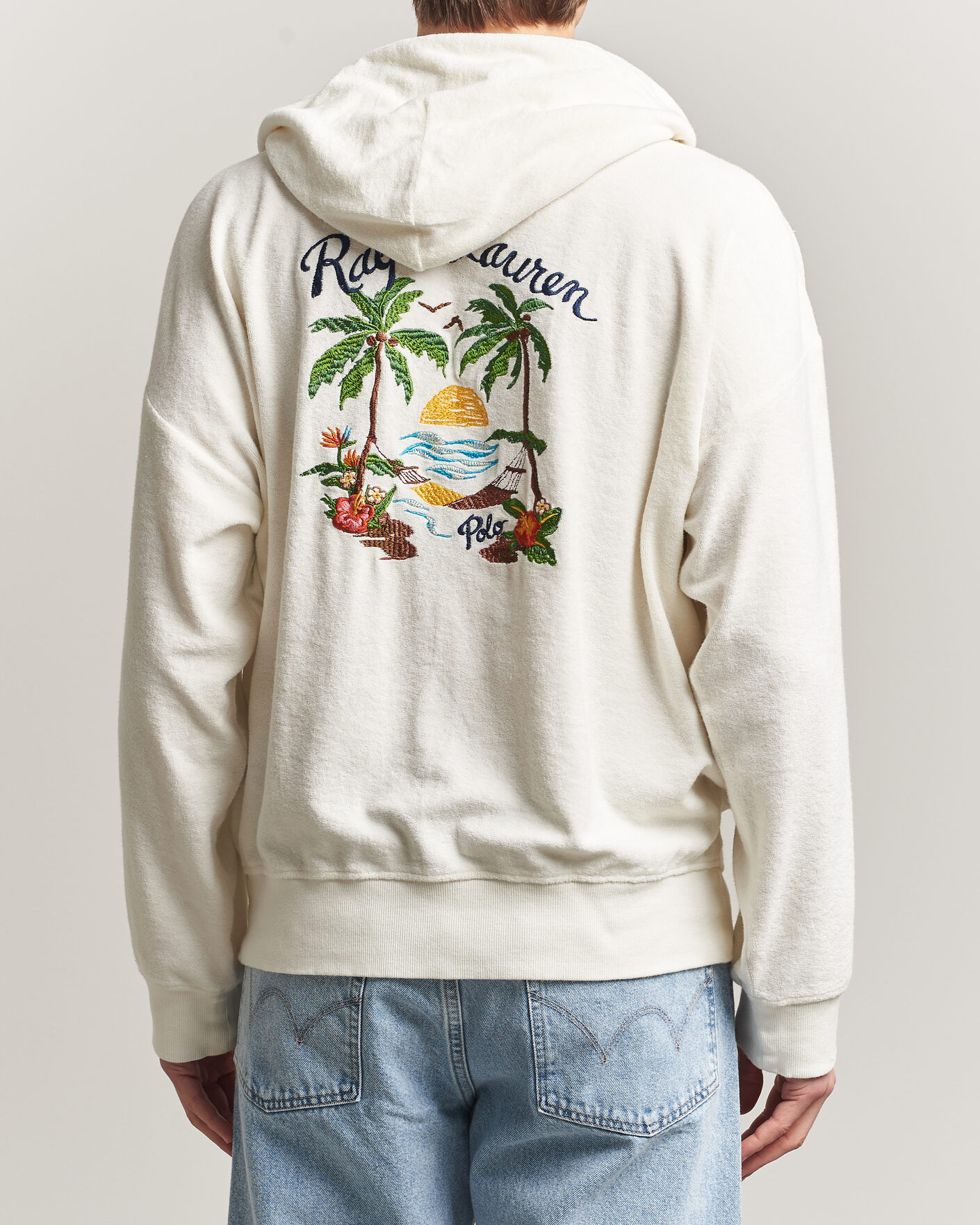 Herren | Pullover | Polo Ralph Lauren | Cotton Terry Printed Full-Zip Hoodie Nevis