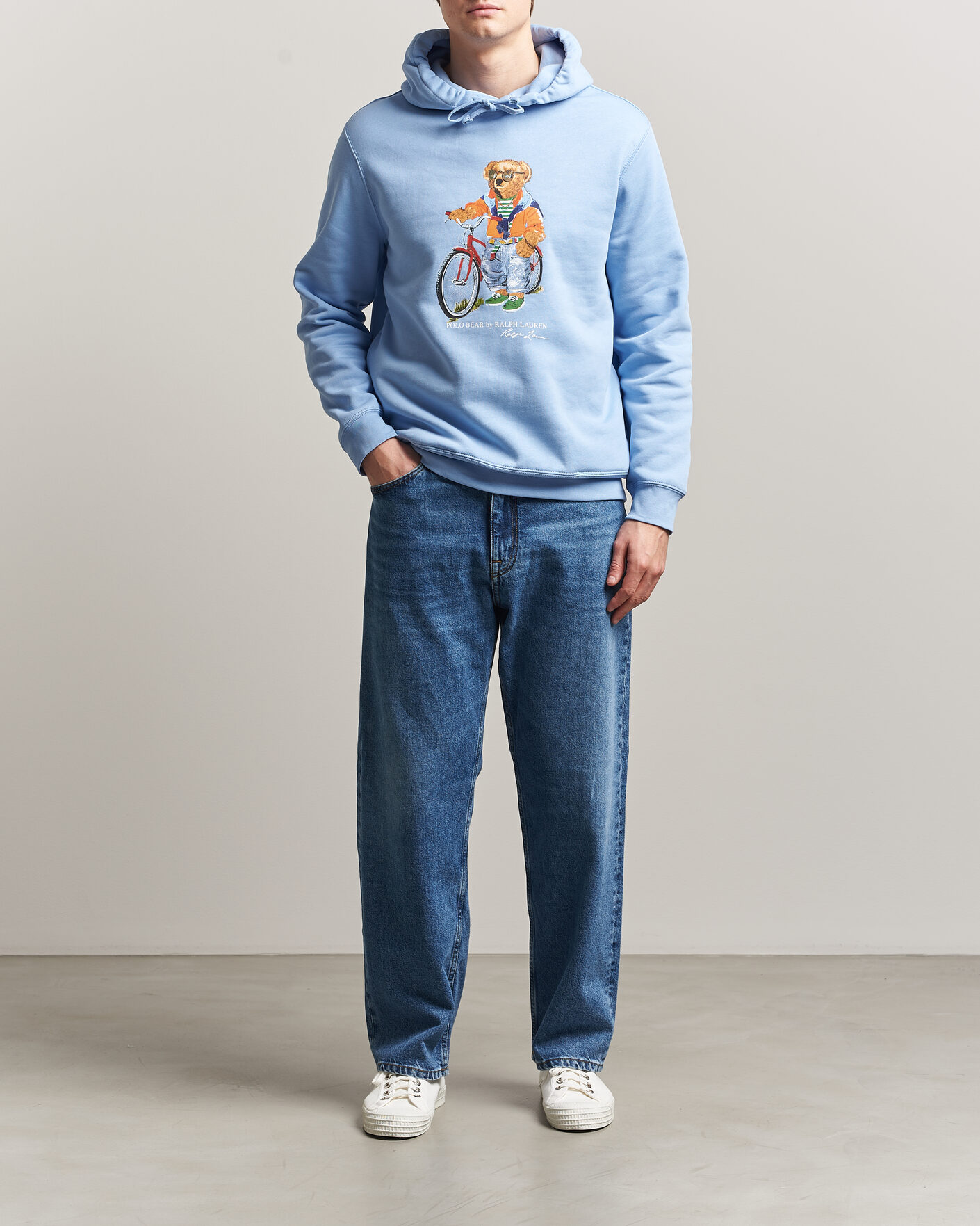 Herren | Pullover | Polo Ralph Lauren | Fleece Bear Hoodie Austin Blue