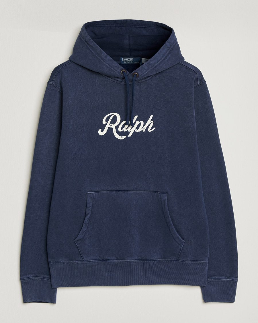 Herren | Pullover | Polo Ralph Lauren | Vintage Fleece Logo Hoodie Dark Cobalt