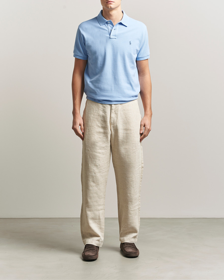 Herren | Poloshirts | Polo Ralph Lauren | Custom Slim Fit Polo Austin Blue