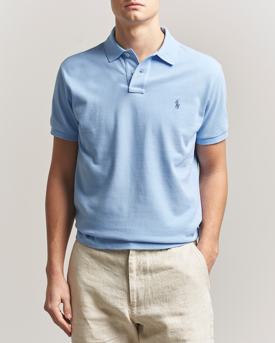 Herren | Poloshirts | Polo Ralph Lauren | Custom Slim Fit Polo Austin Blue