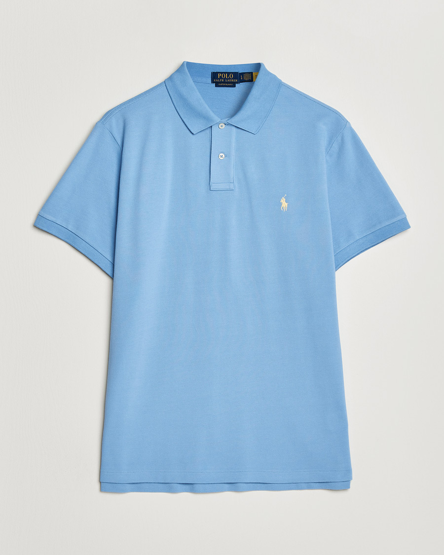 Herren | Poloshirts | Polo Ralph Lauren | Custom Slim Fit Polo Bristol Blue