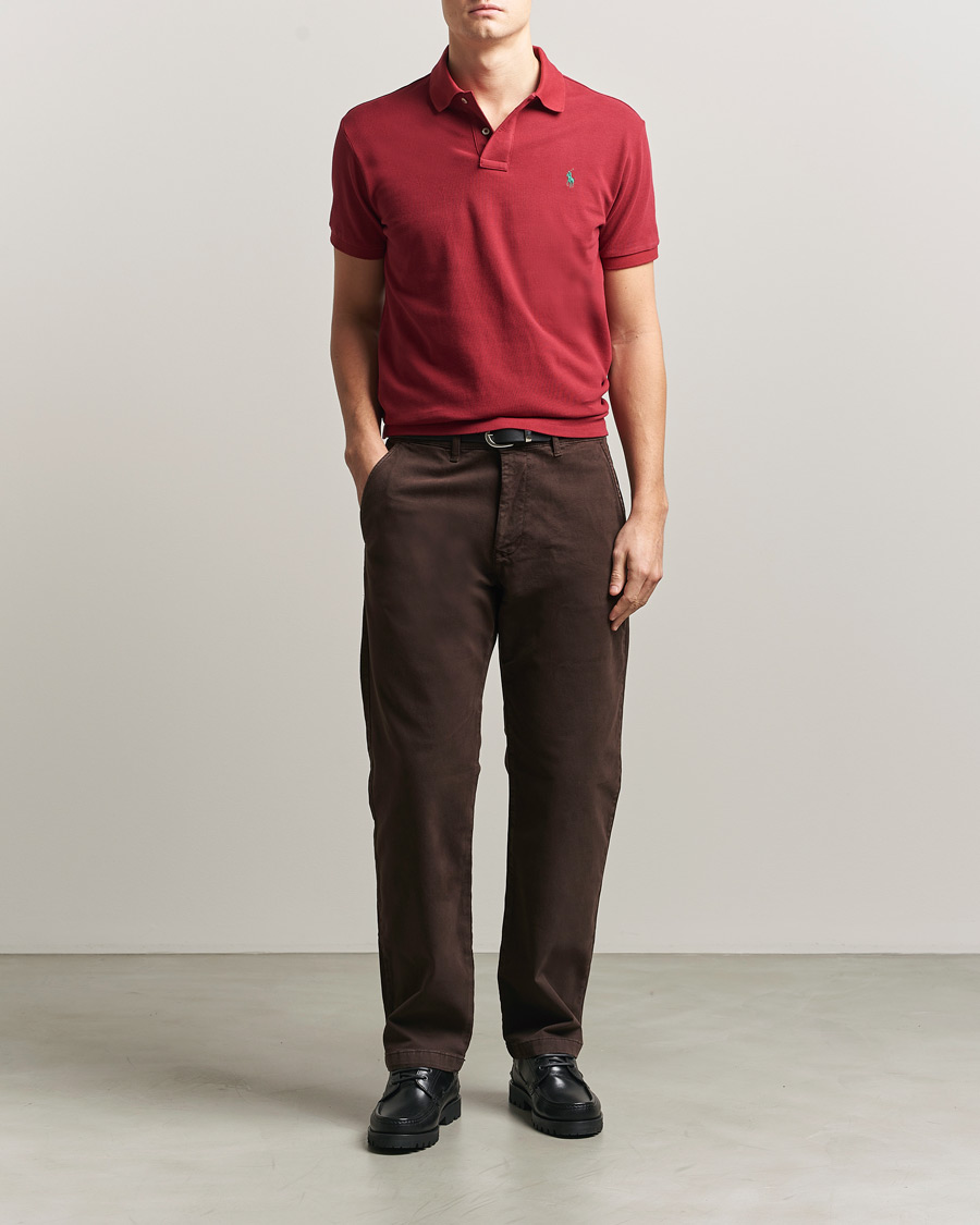 Herren | Poloshirts | Polo Ralph Lauren | Slim Fit Polo Heritage Red