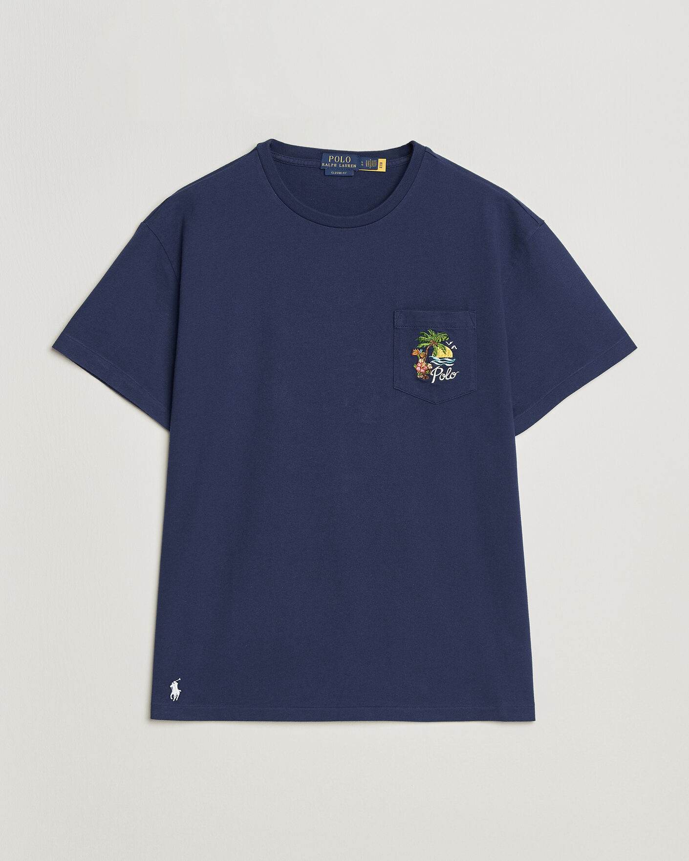 Herren | T-Shirts | Polo Ralph Lauren | Jersey Printed T-Shirt Dark Cobalt