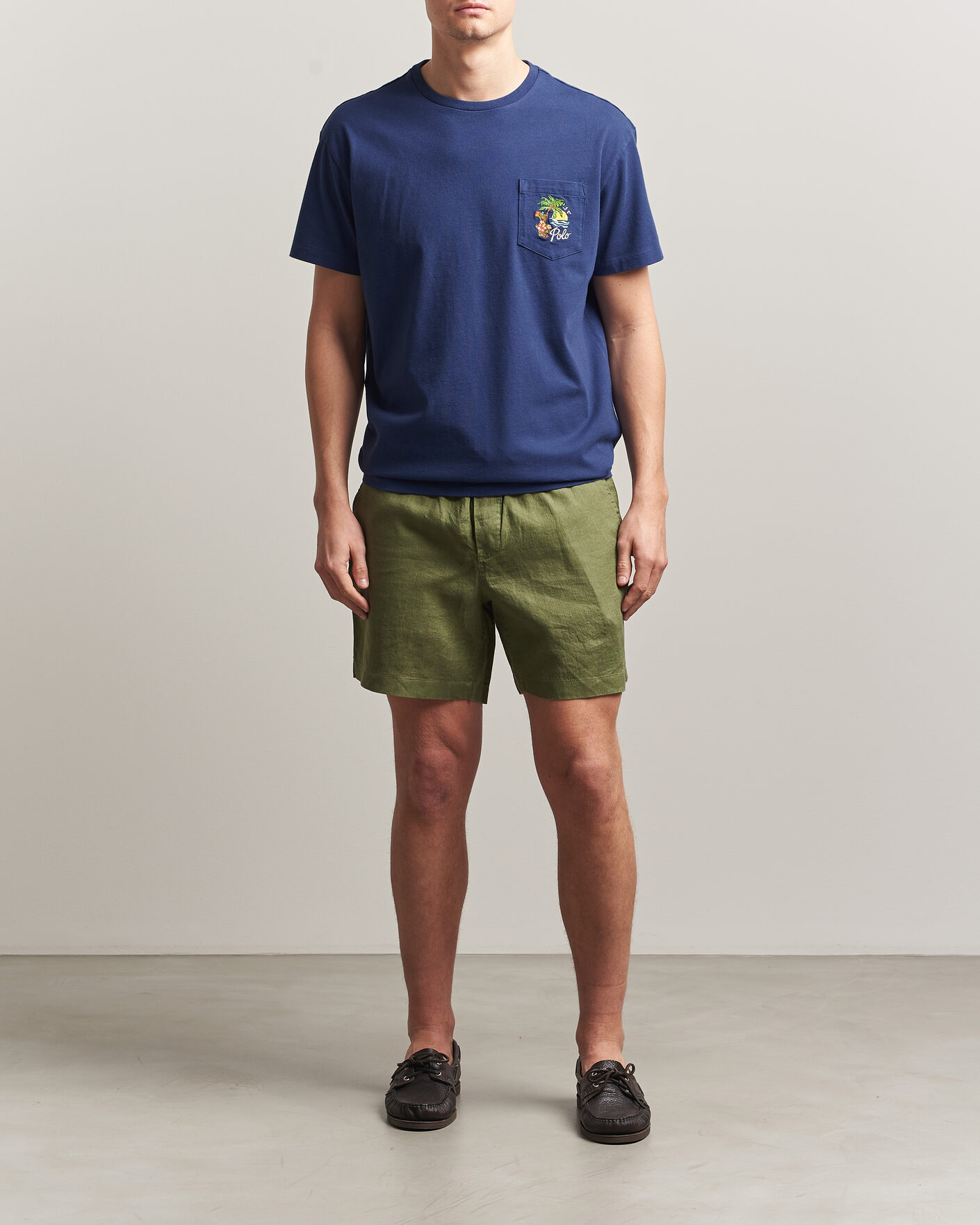 Herren | T-Shirts | Polo Ralph Lauren | Jersey Printed T-Shirt Dark Cobalt