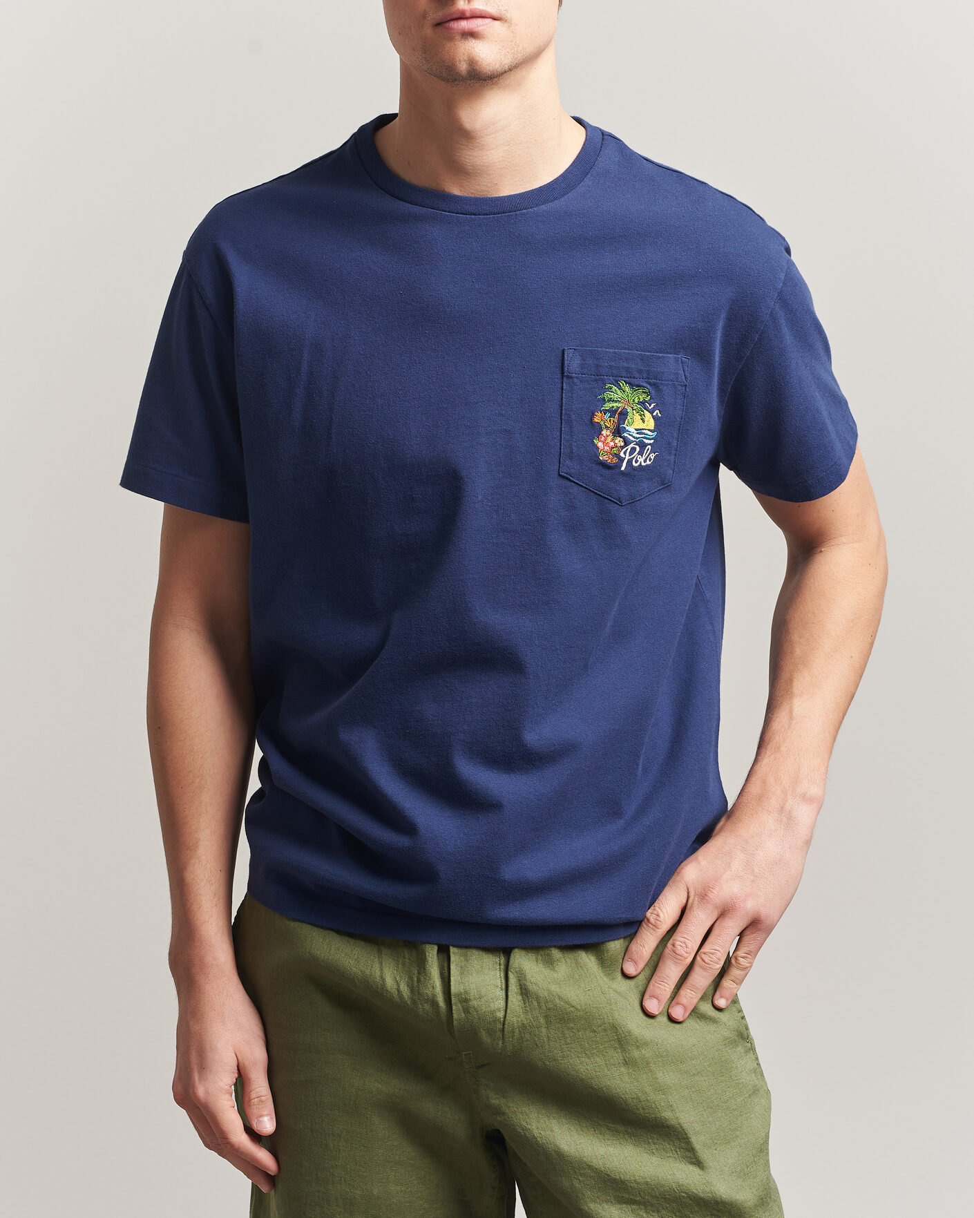 Herren | T-Shirts | Polo Ralph Lauren | Jersey Printed T-Shirt Dark Cobalt