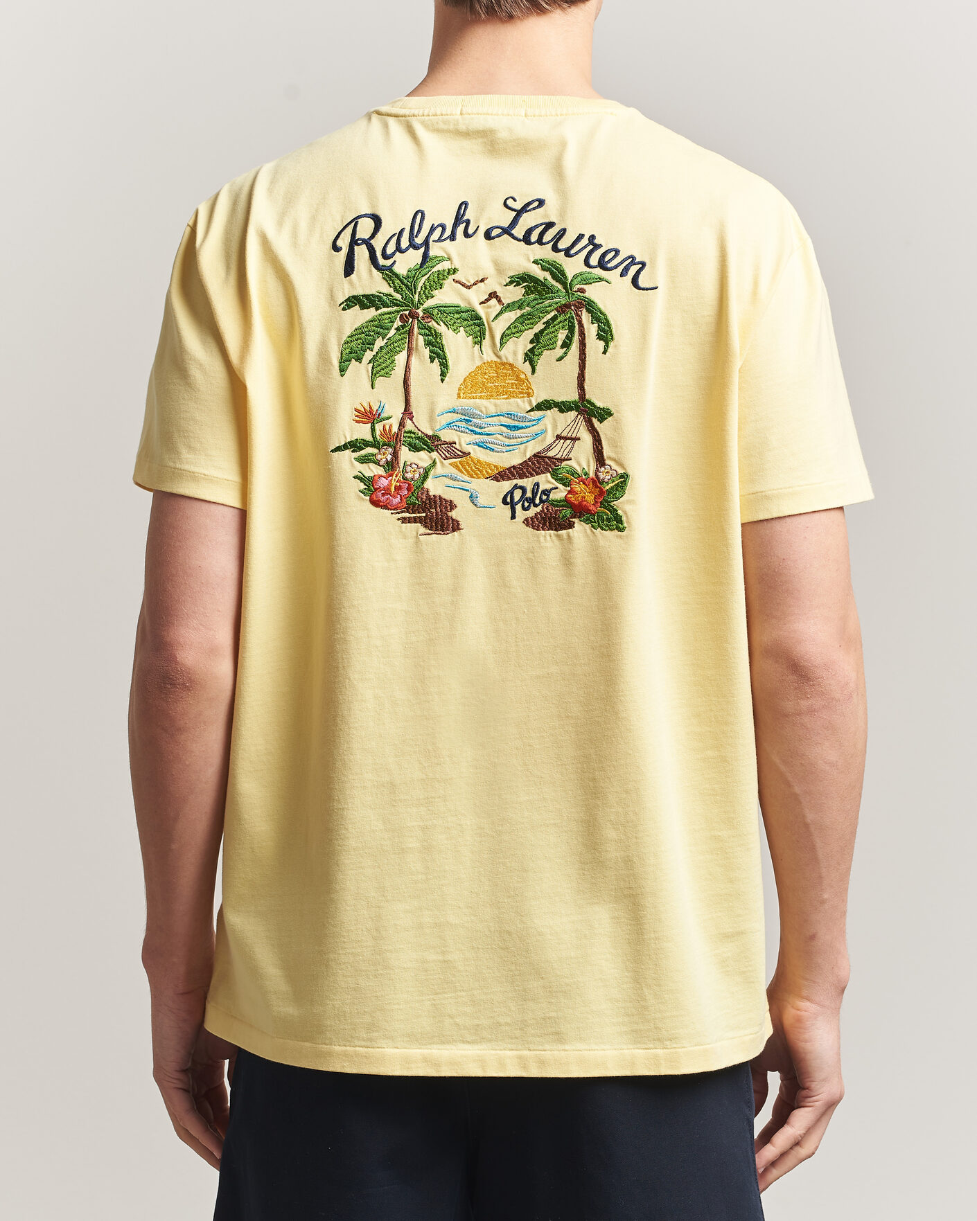Herren | T-Shirts | Polo Ralph Lauren | Jersey Printed T-Shirt Resort Gold