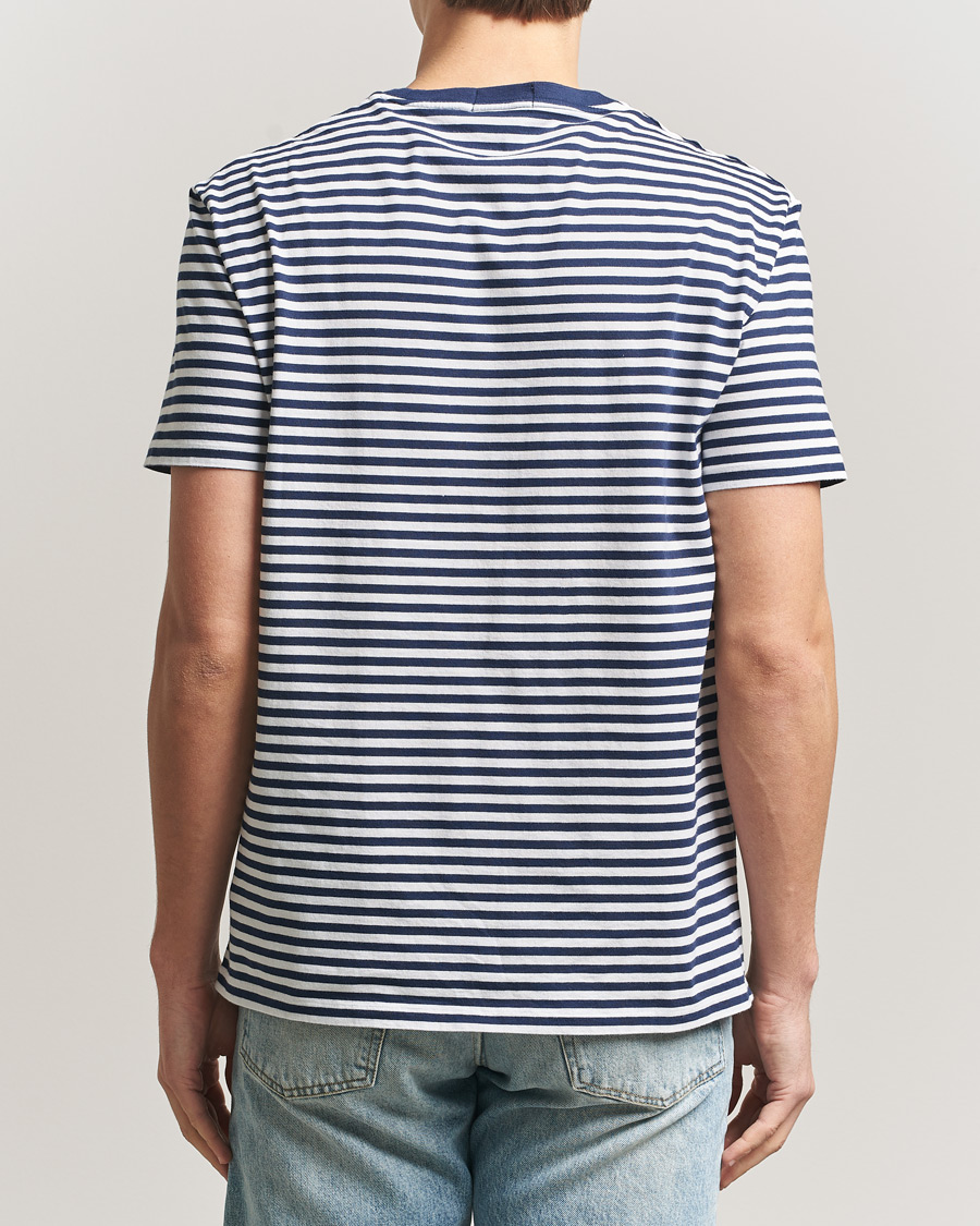 Herren | T-Shirts | Polo Ralph Lauren | Crew Neck Striped T-Shirt Newport Navy/White