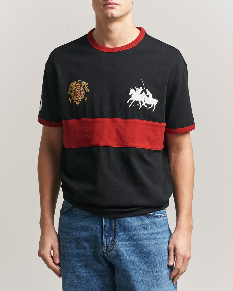 Herren | T-Shirts | Polo Ralph Lauren | Jersey Logo T-Shirt Polo Black/Sweet Tomato