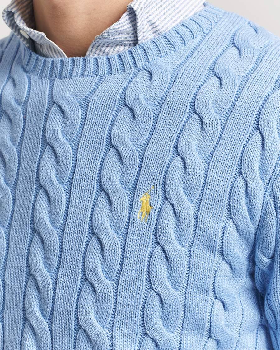 Herren | Pullover | Polo Ralph Lauren | Cotton Cable Pullover Austin Blue