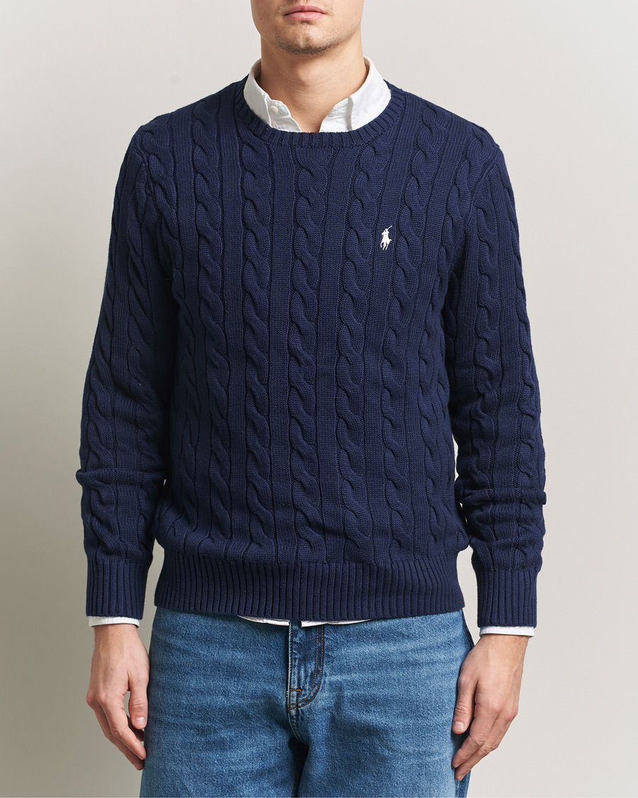 Herren | Pullover | Polo Ralph Lauren | Cotton Cable Pullover Bright Navy
