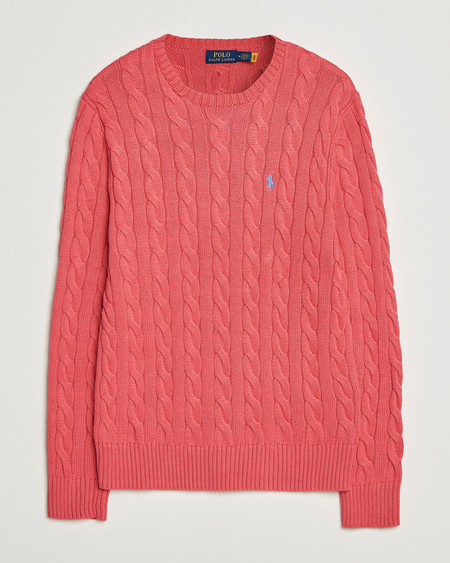 Herren | Pullover | Polo Ralph Lauren | Cotton Cable Pullover Pale Red