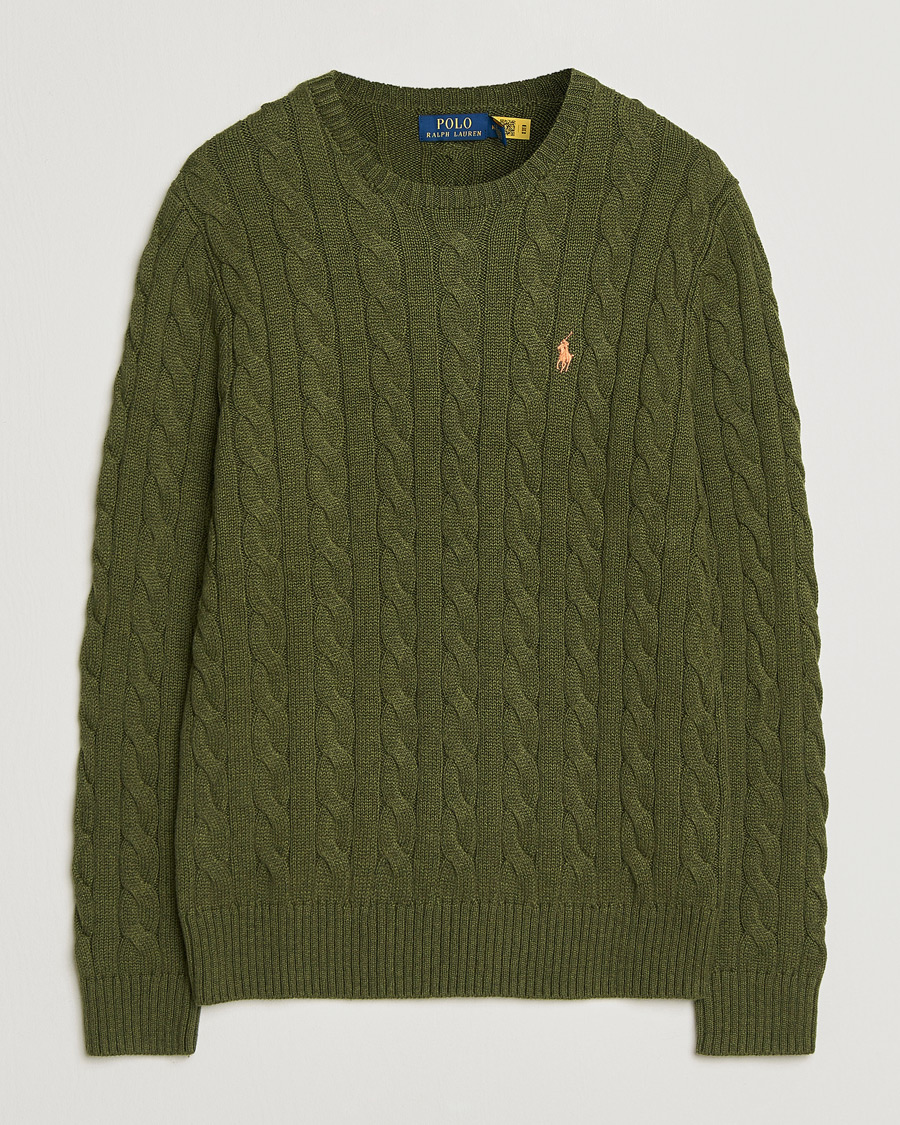Herren | Pullover | Polo Ralph Lauren | Cotton Cable Pullover Garden Trail Heather