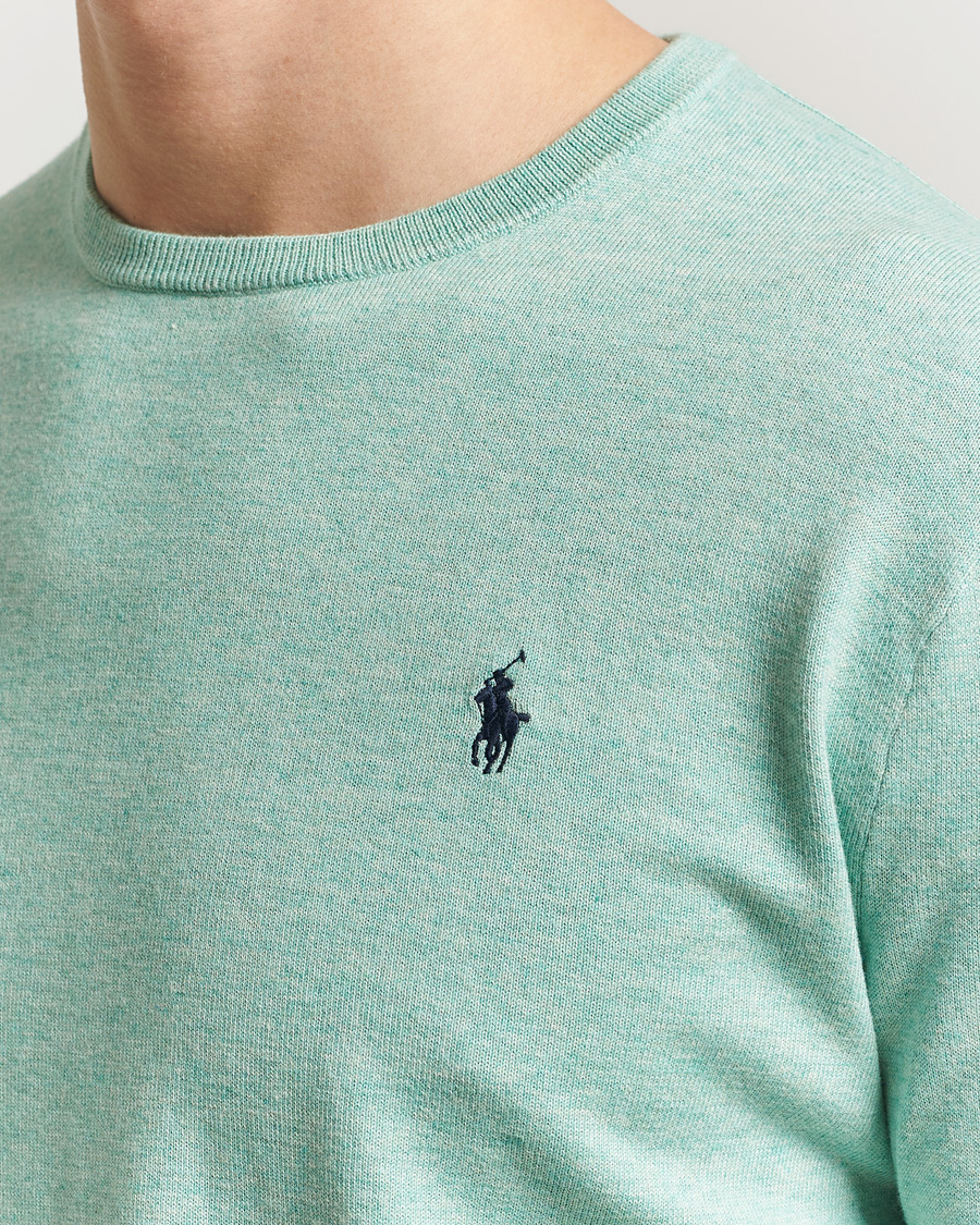 Herren | Pullover | Polo Ralph Lauren | Cotton Crew Neck Sweater Green Heather