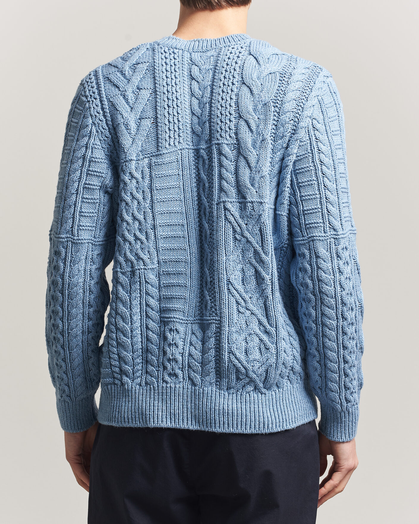 Herren | Pullover | Polo Ralph Lauren | Cotton Flag Sweater Light Blue Combo