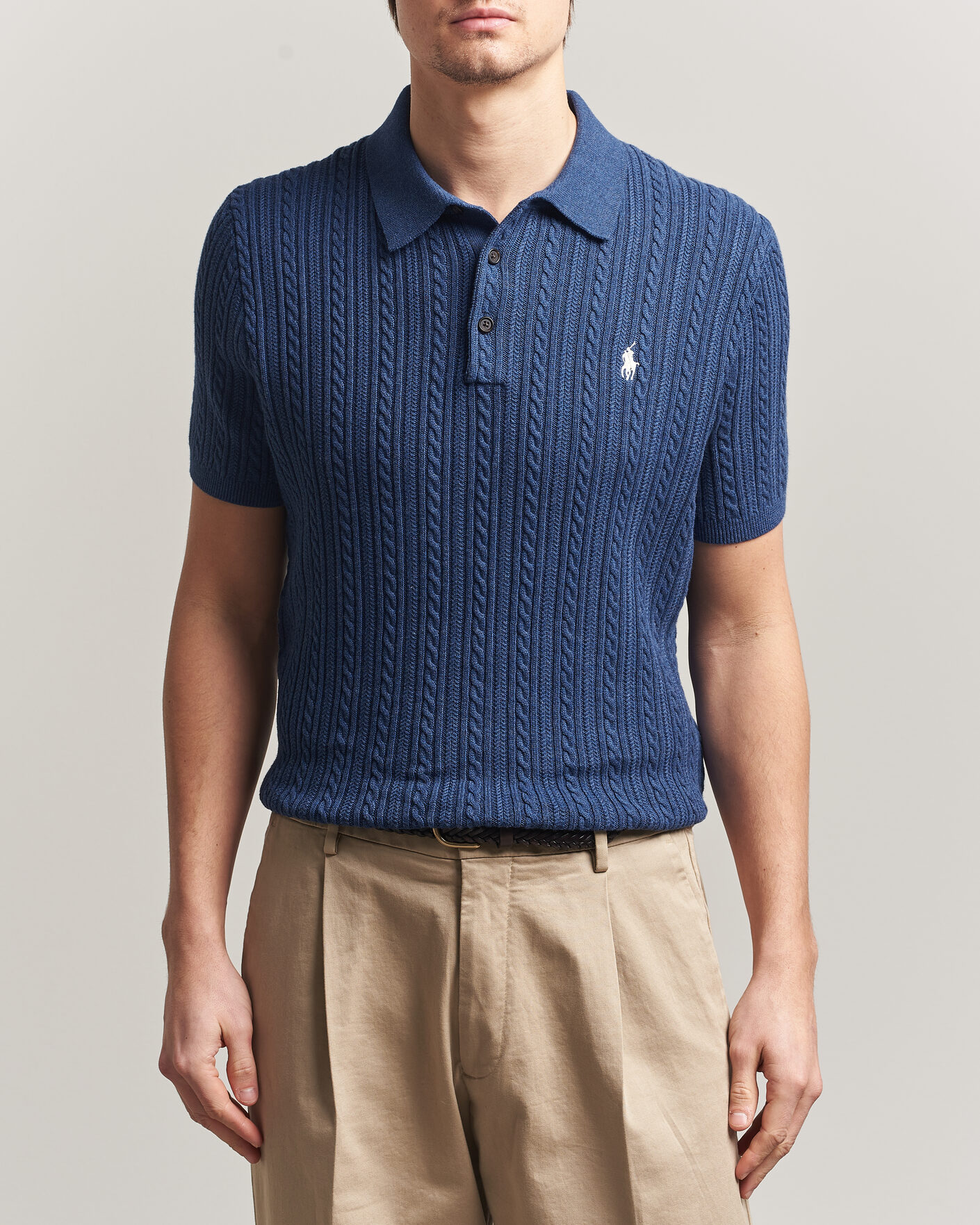 Herren | Poloshirts | Polo Ralph Lauren | Cotton Polo Rustic Navy Heather