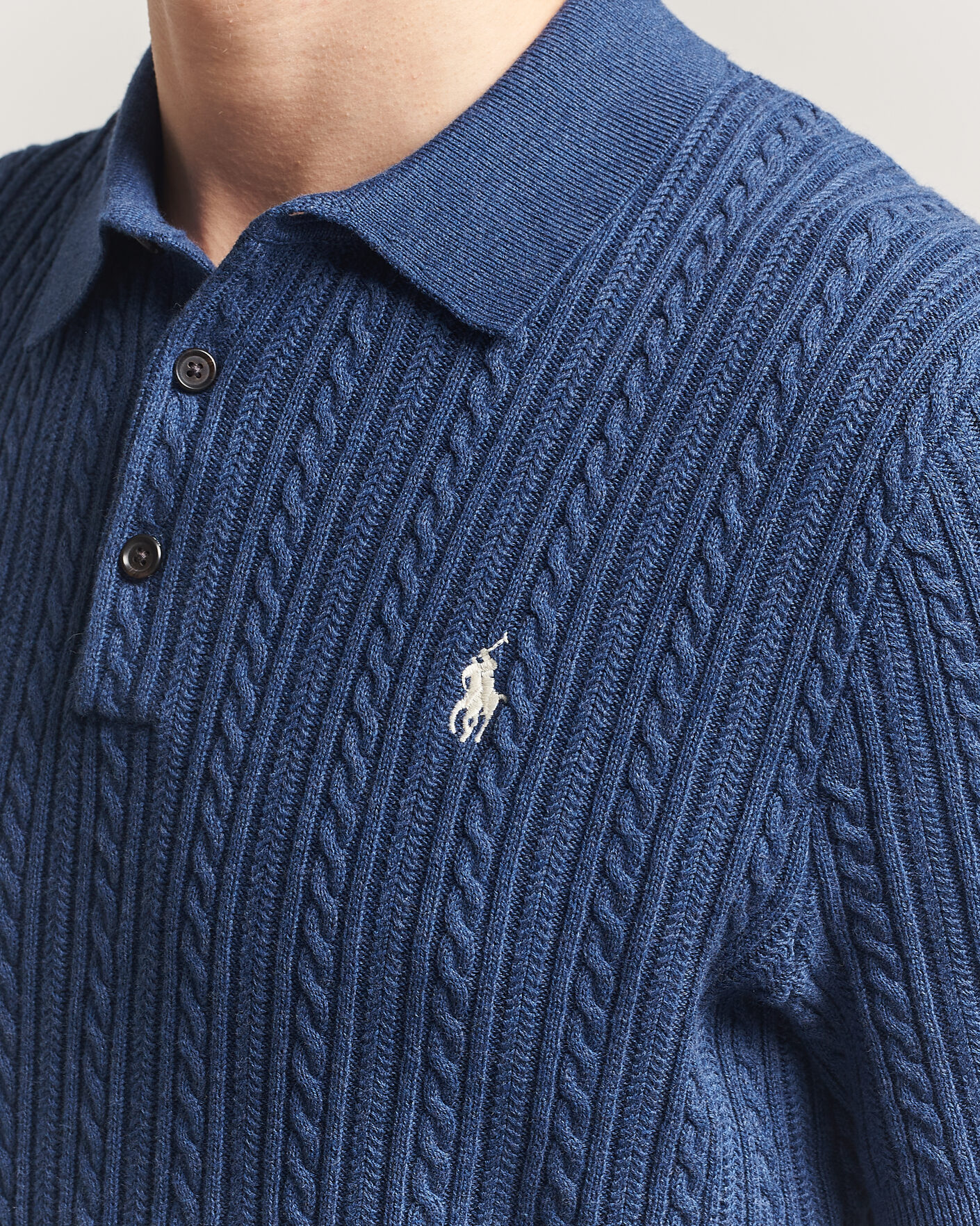 Herren | Poloshirts | Polo Ralph Lauren | Cotton Polo Rustic Navy Heather