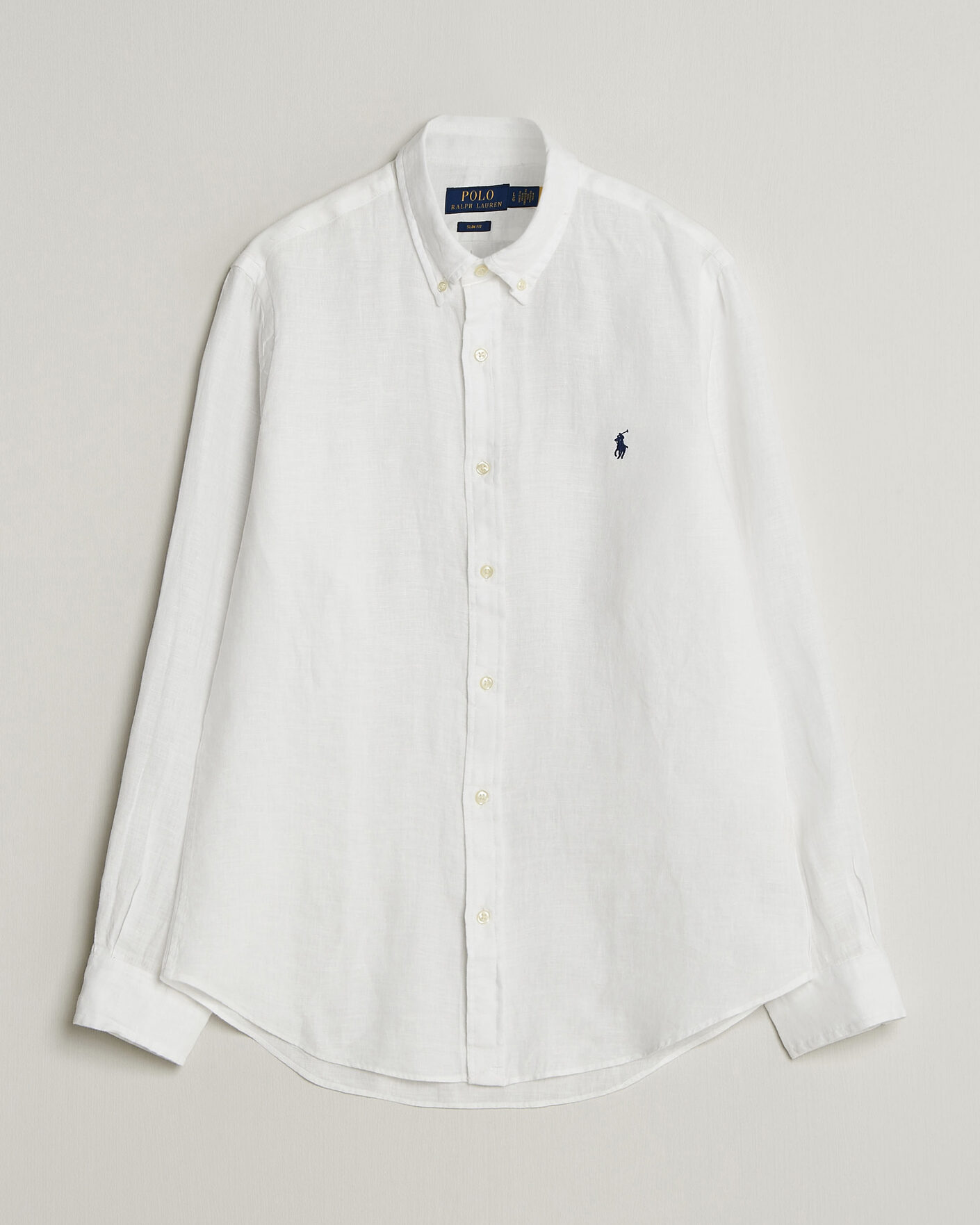 Herren | Hemden | Polo Ralph Lauren | Slim Fit Linen Shirt White