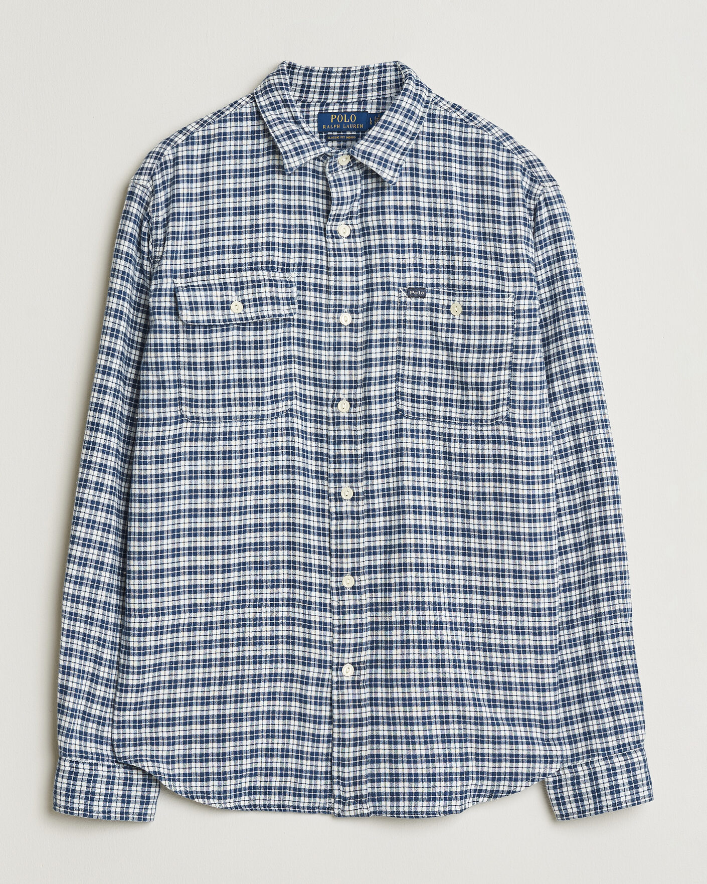 Herren | Hemden | Polo Ralph Lauren | Double Faced Oxford Shirt Dark Indigo Cream