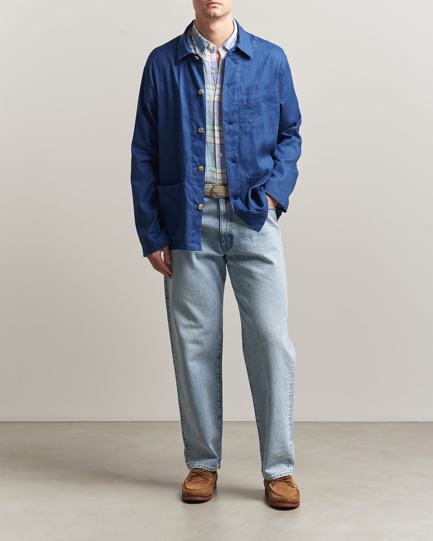 Herren | Hemden | Polo Ralph Lauren | Stretch Linen Overshirt Annapolis Blue