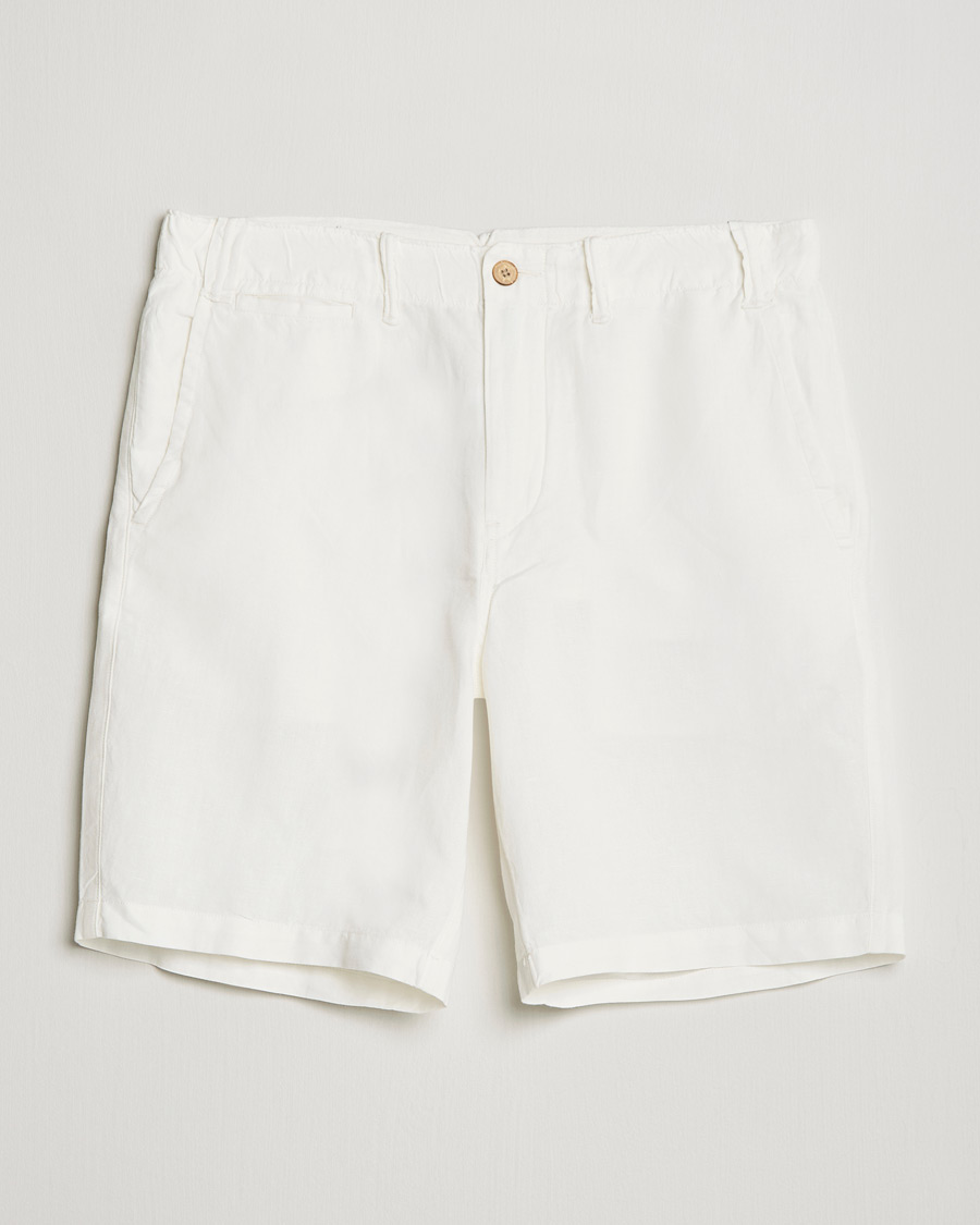 Herren | Shorts | Polo Ralph Lauren | Cotton/Linen Shorts Deckwash White