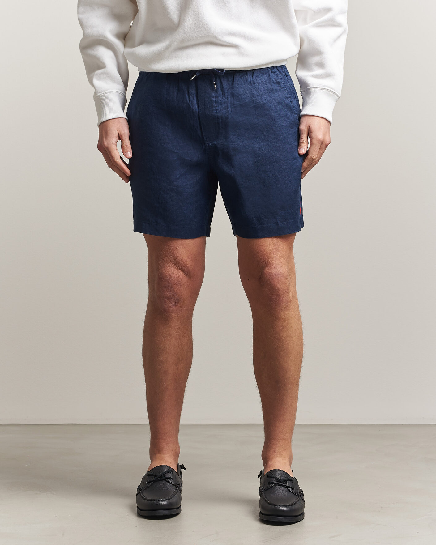 Herren | Shorts | Polo Ralph Lauren | Dyed Linen Shorts Newport Navy
