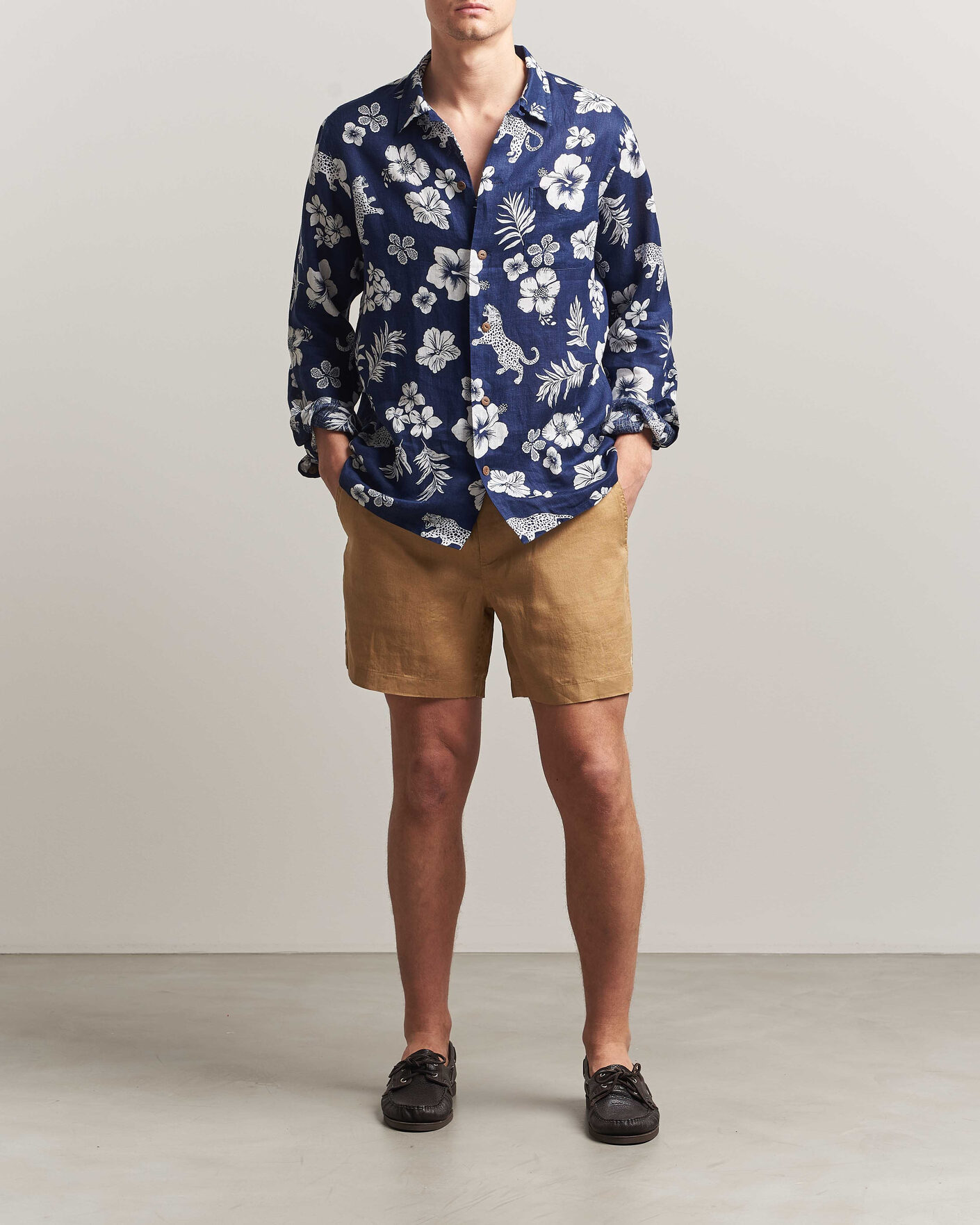 Herren | Shorts | Polo Ralph Lauren | Dyed Linen Shorts Cafe Tan