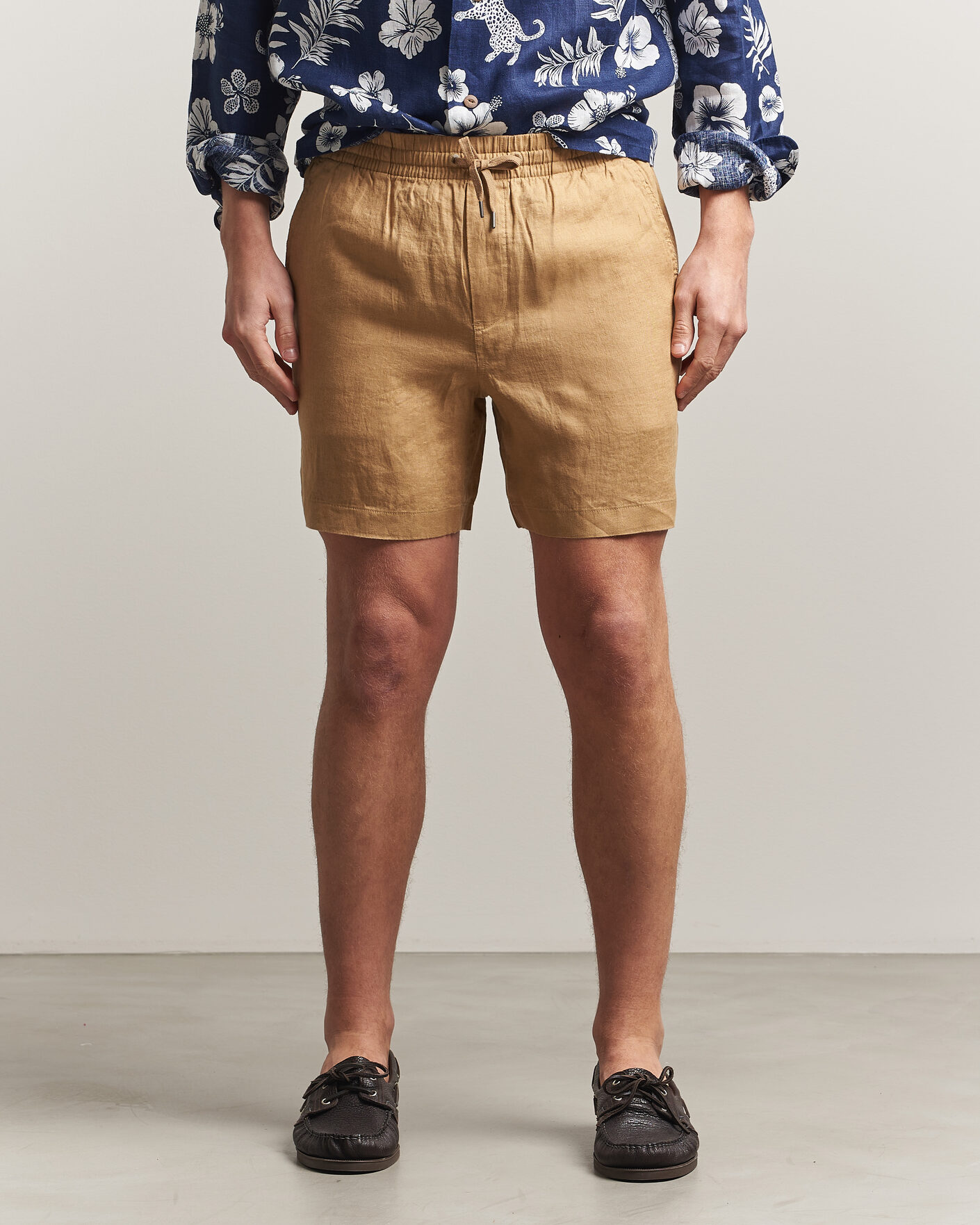 Herren | Shorts | Polo Ralph Lauren | Dyed Linen Shorts Cafe Tan