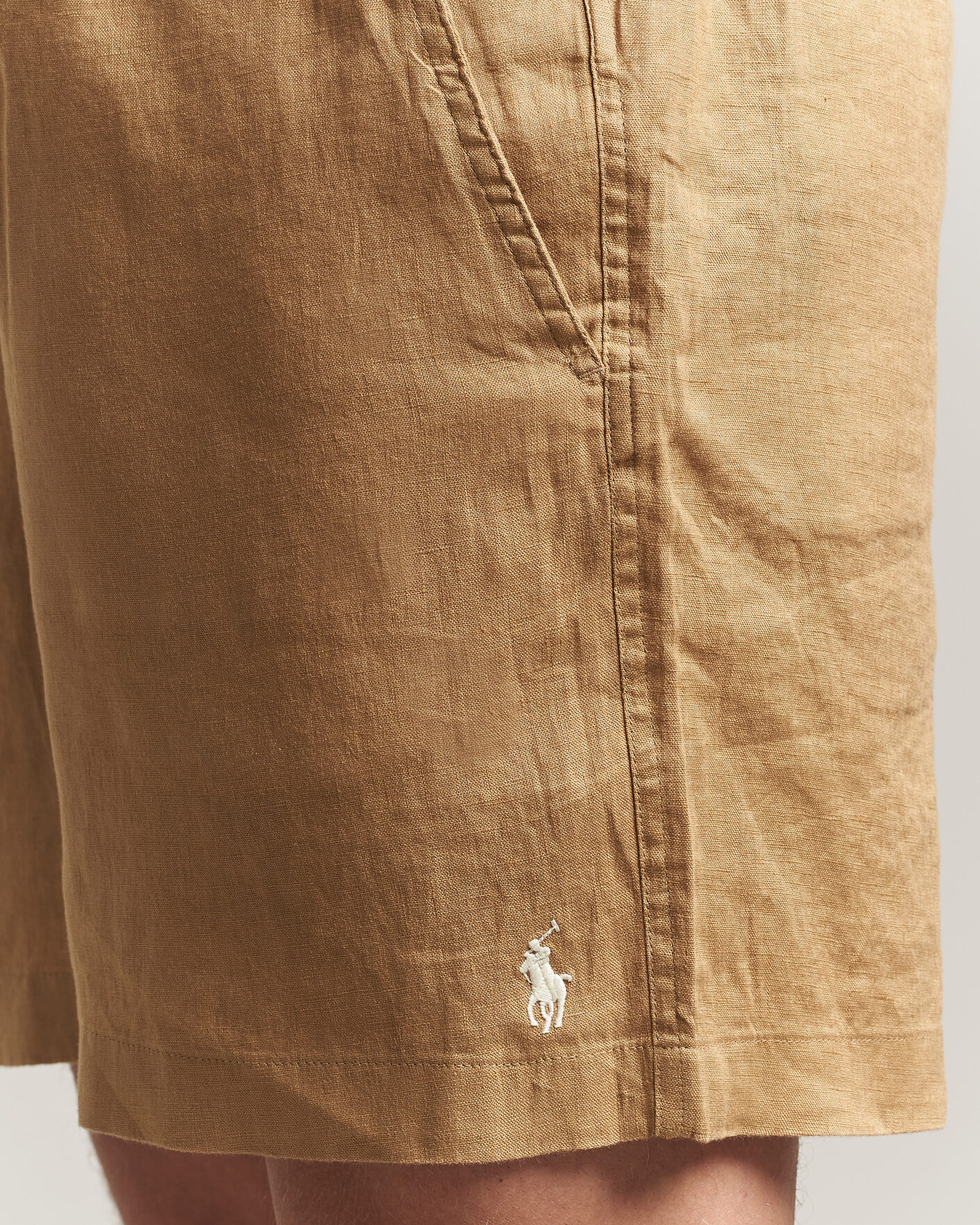 Herren | Shorts | Polo Ralph Lauren | Dyed Linen Shorts Cafe Tan