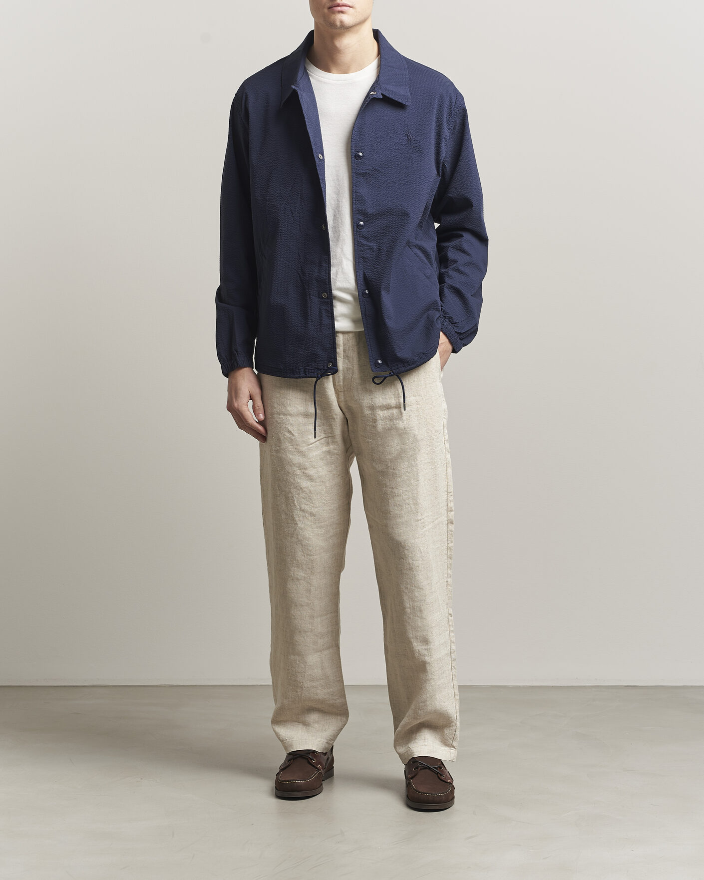 Herren | Jacken | Polo Ralph Lauren | Seersucker Windbreaker Jacket Newport Navy