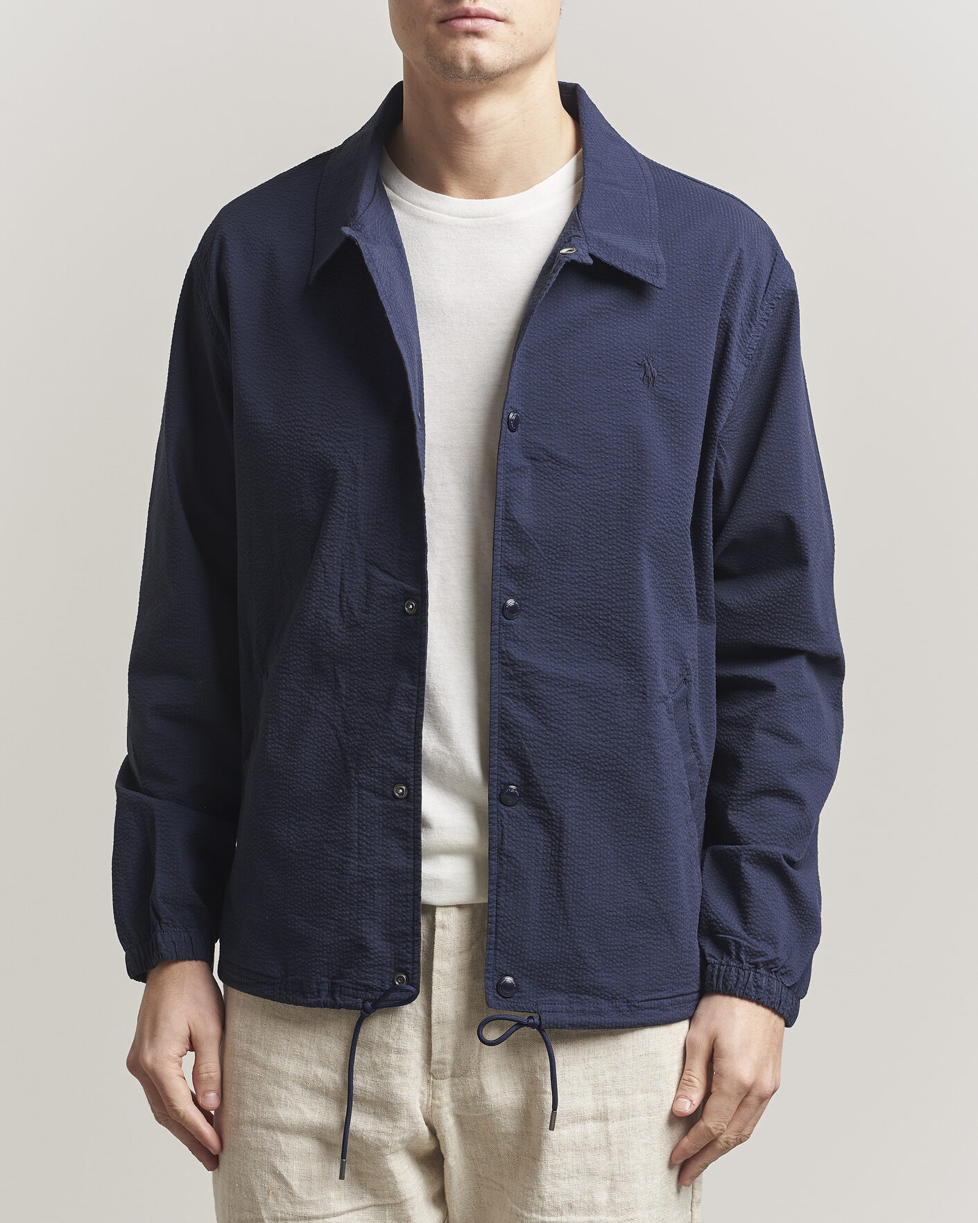 Herren | Jacken | Polo Ralph Lauren | Seersucker Windbreaker Jacket Newport Navy