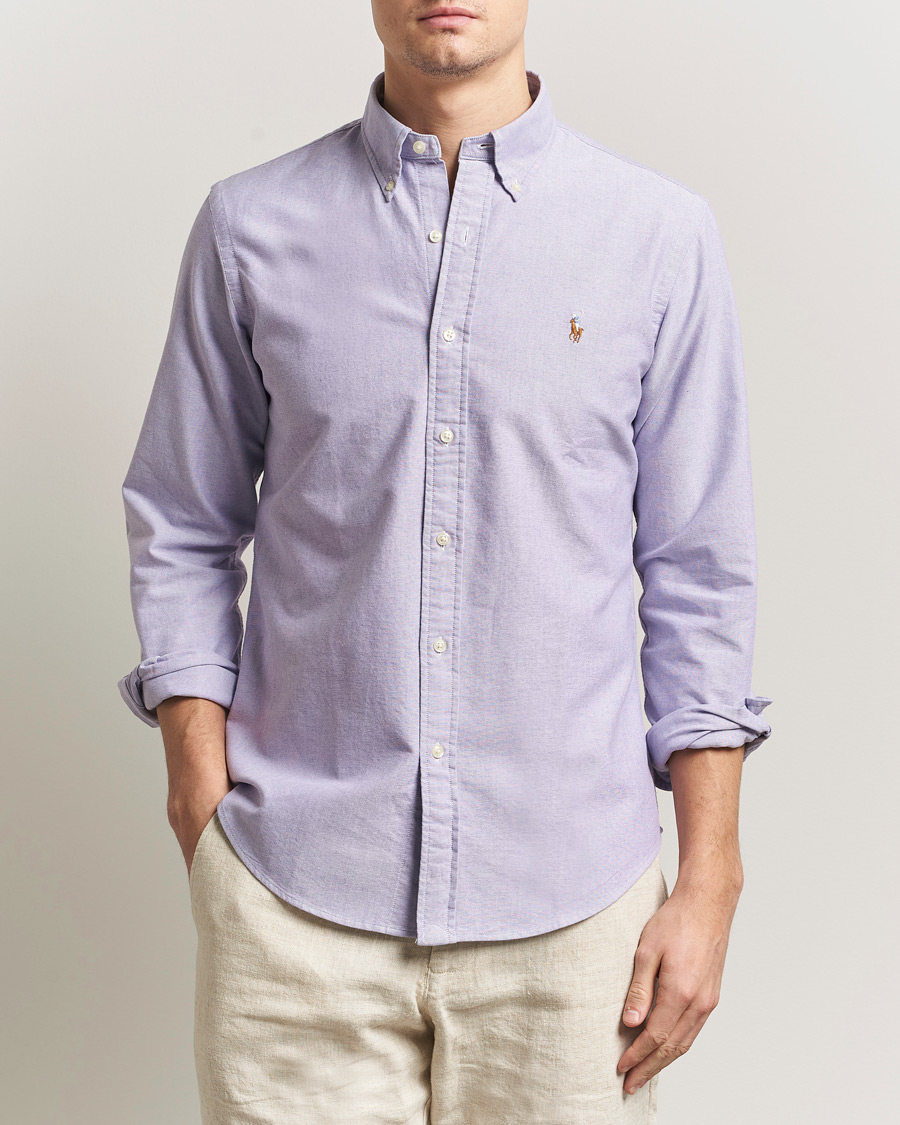 Herren | Hemden | Polo Ralph Lauren | Custom Fit Oxford Shirt Tissel Purple