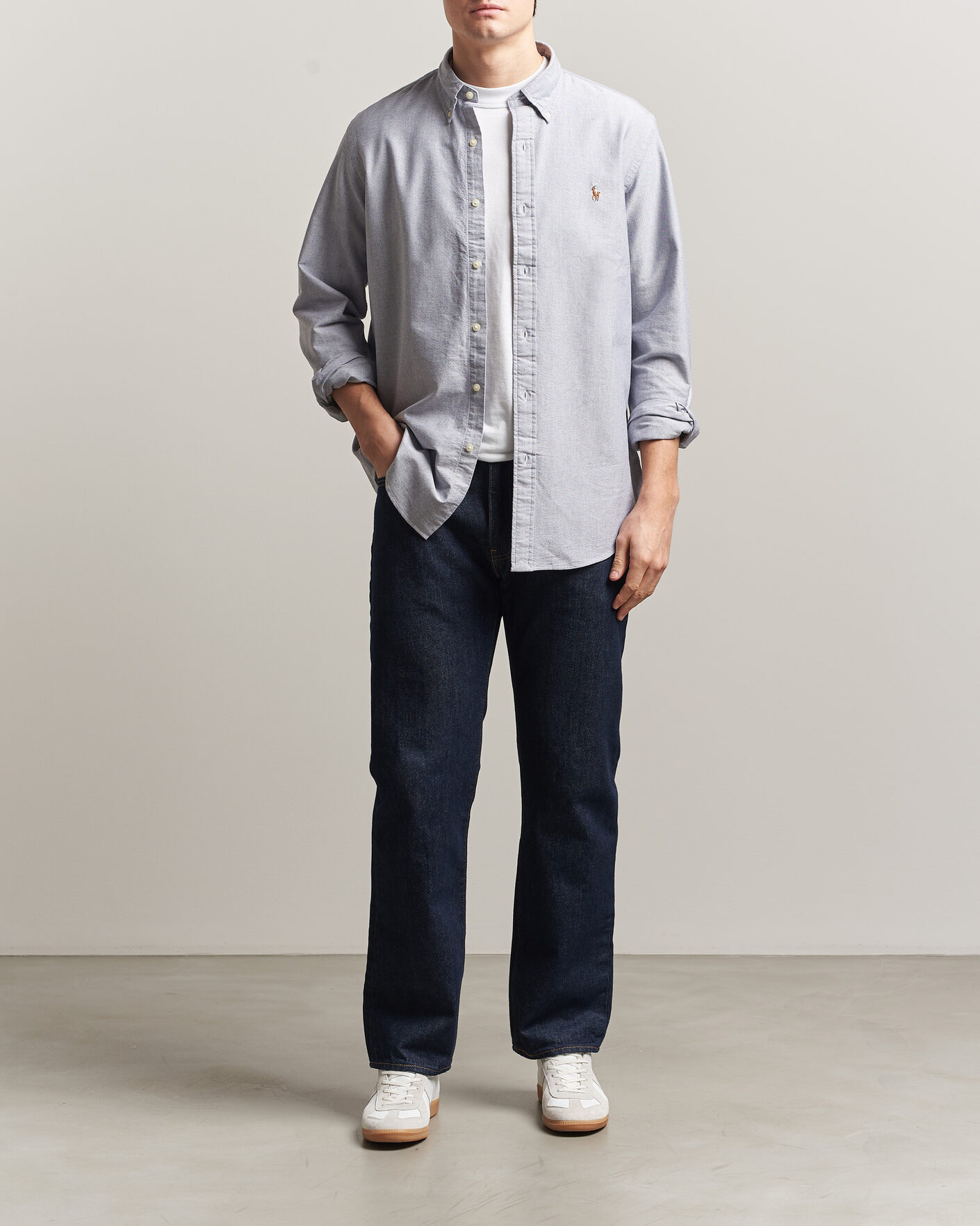 Herren | Hemden | Polo Ralph Lauren | Custom Fit Oxford Shirt Navy