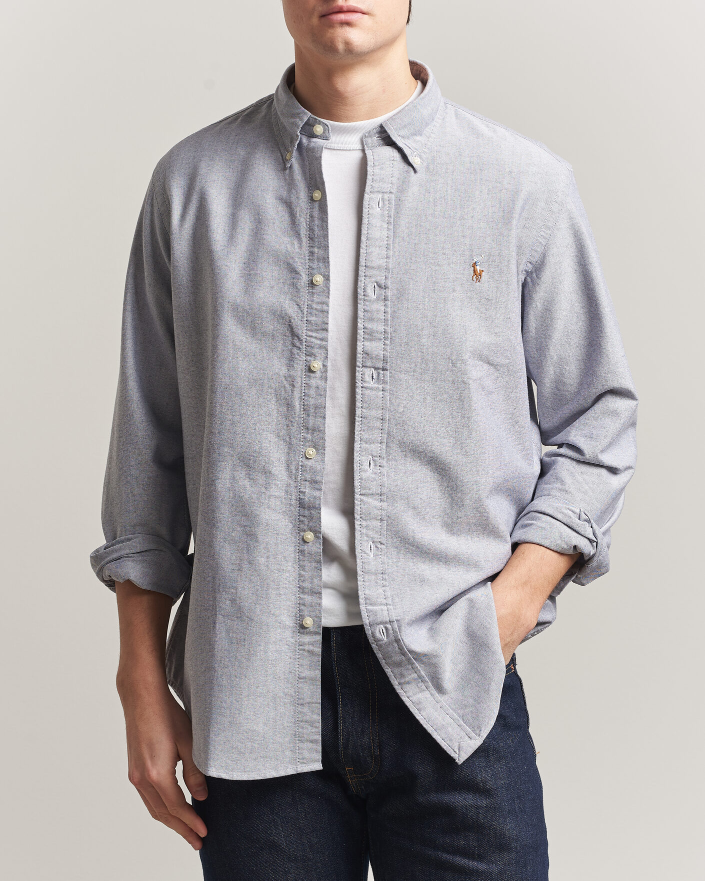 Herren | Hemden | Polo Ralph Lauren | Custom Fit Oxford Shirt Navy