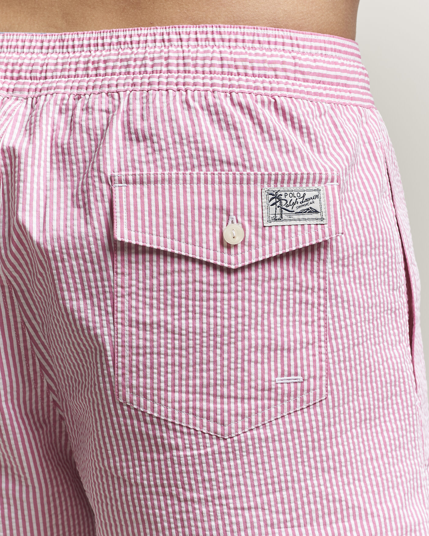 Herren | Badehosen | Polo Ralph Lauren | Traveler Mid Trunk Seersucker Rose