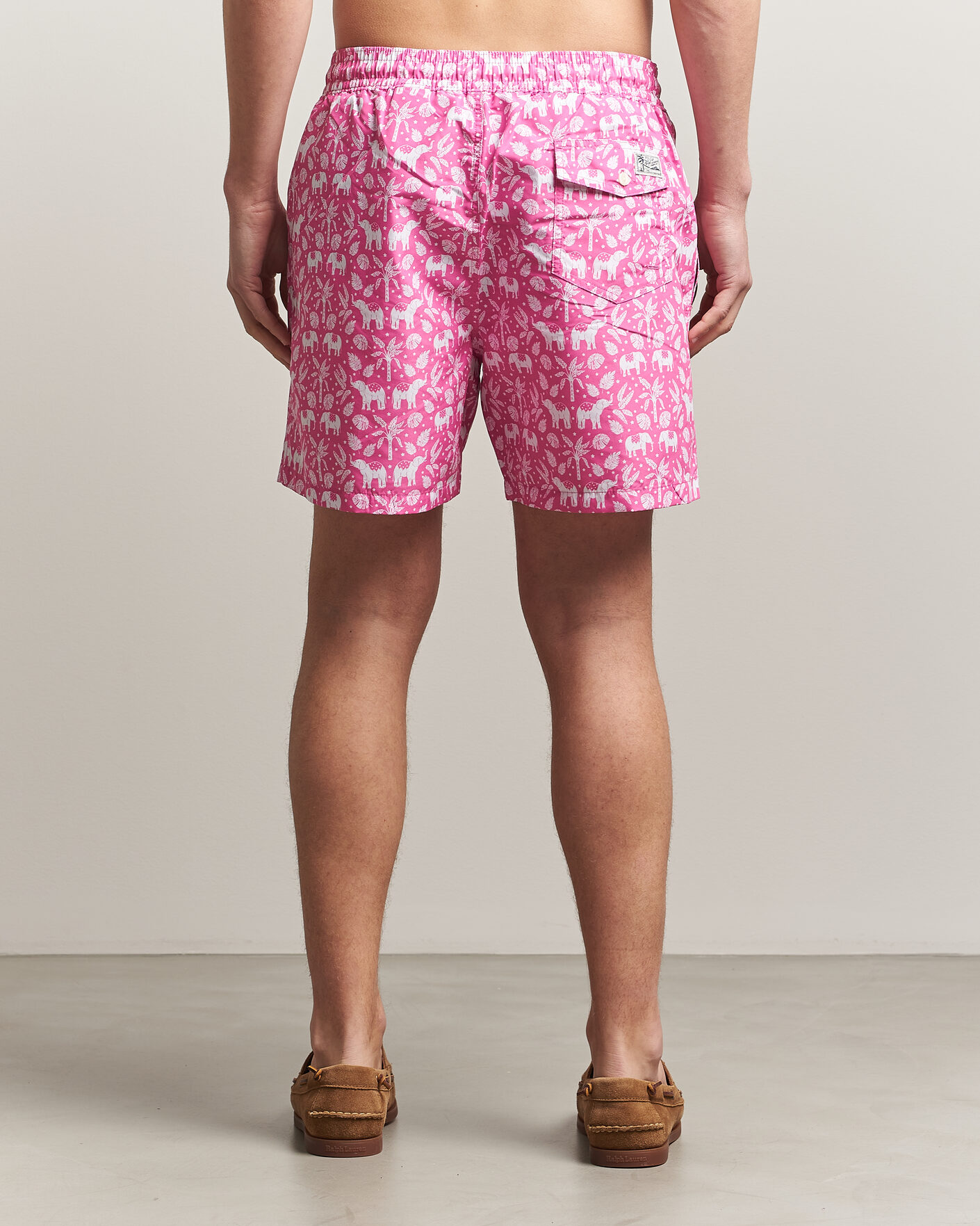 Herren | Badehosen | Polo Ralph Lauren | Traveler Print Mid Trunk Pink