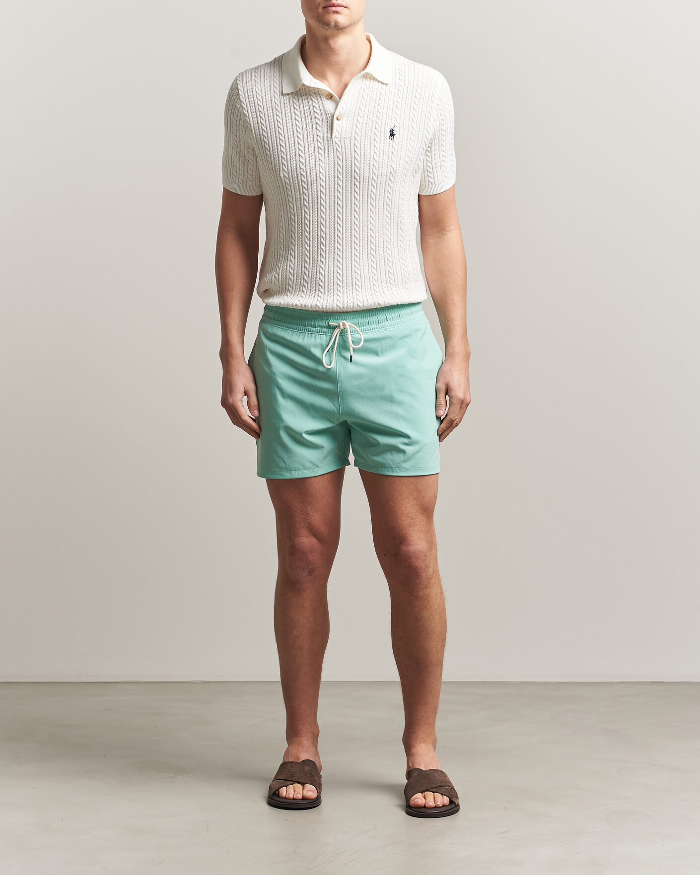 Herren | Badehosen | Polo Ralph Lauren | Traveler Slim Trunk Celadon