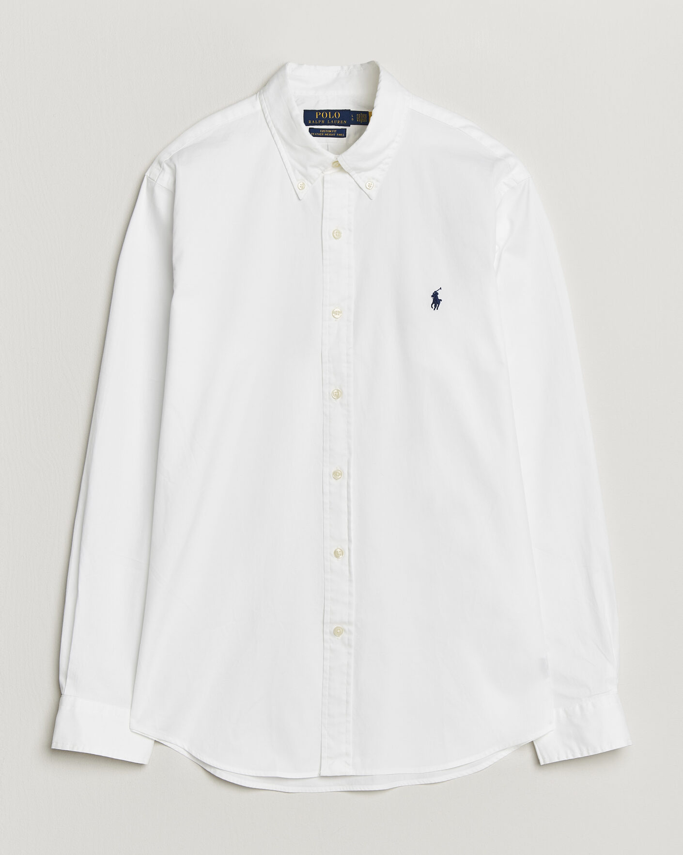 Herren | Hemden | Polo Ralph Lauren | Custom Fit Garment Twill Shirt White