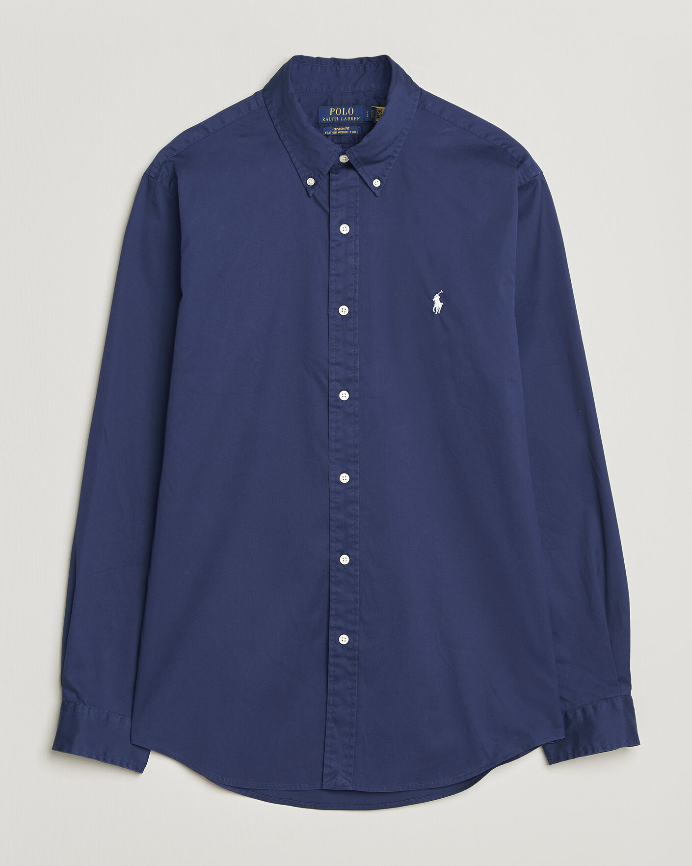 Herren | Hemden | Polo Ralph Lauren | Custom Fit Garment Twill Shirt Newport Navy