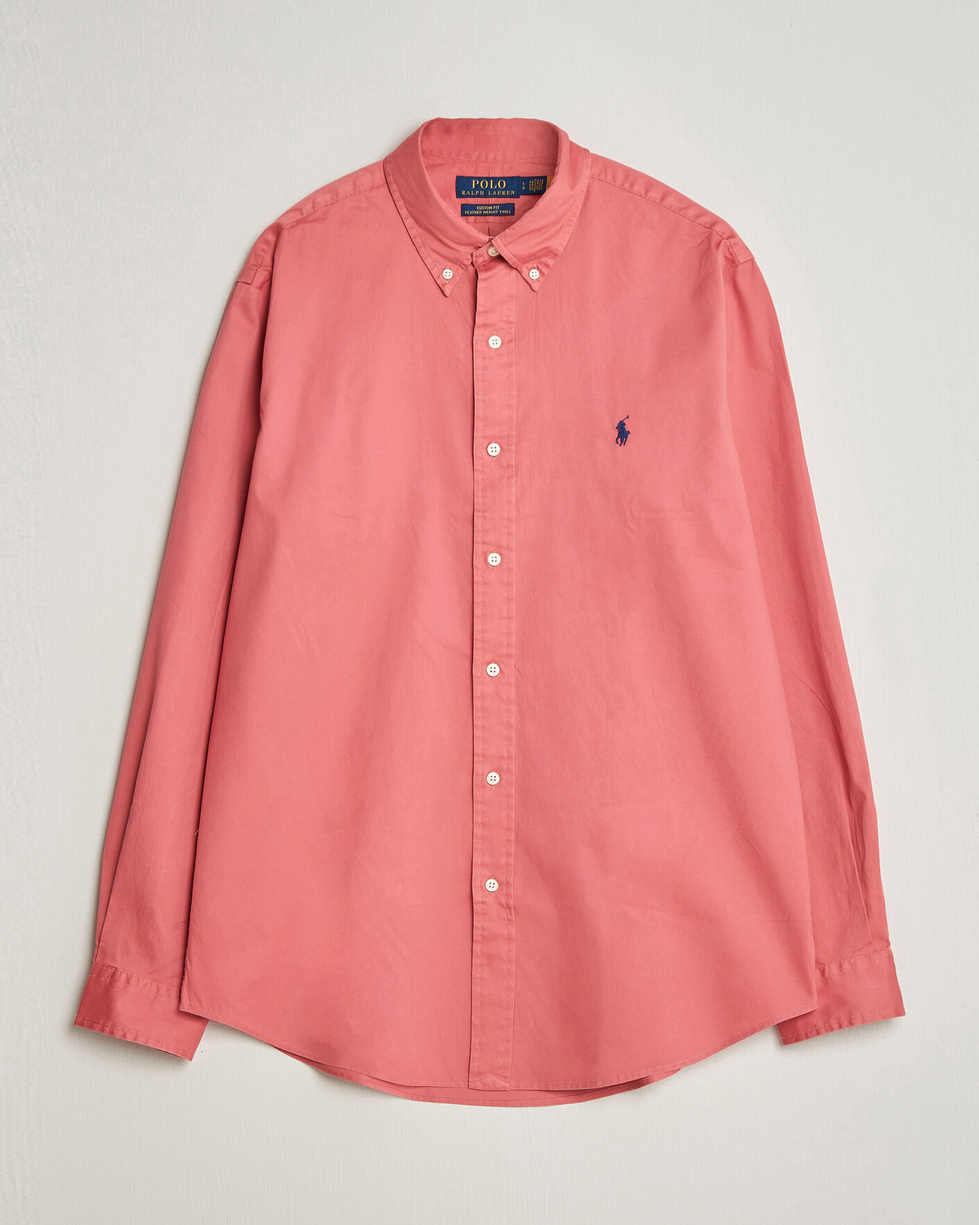 Herren | Hemden | Polo Ralph Lauren | Custom Fit Garment Twill Shirt Adirondack Berry
