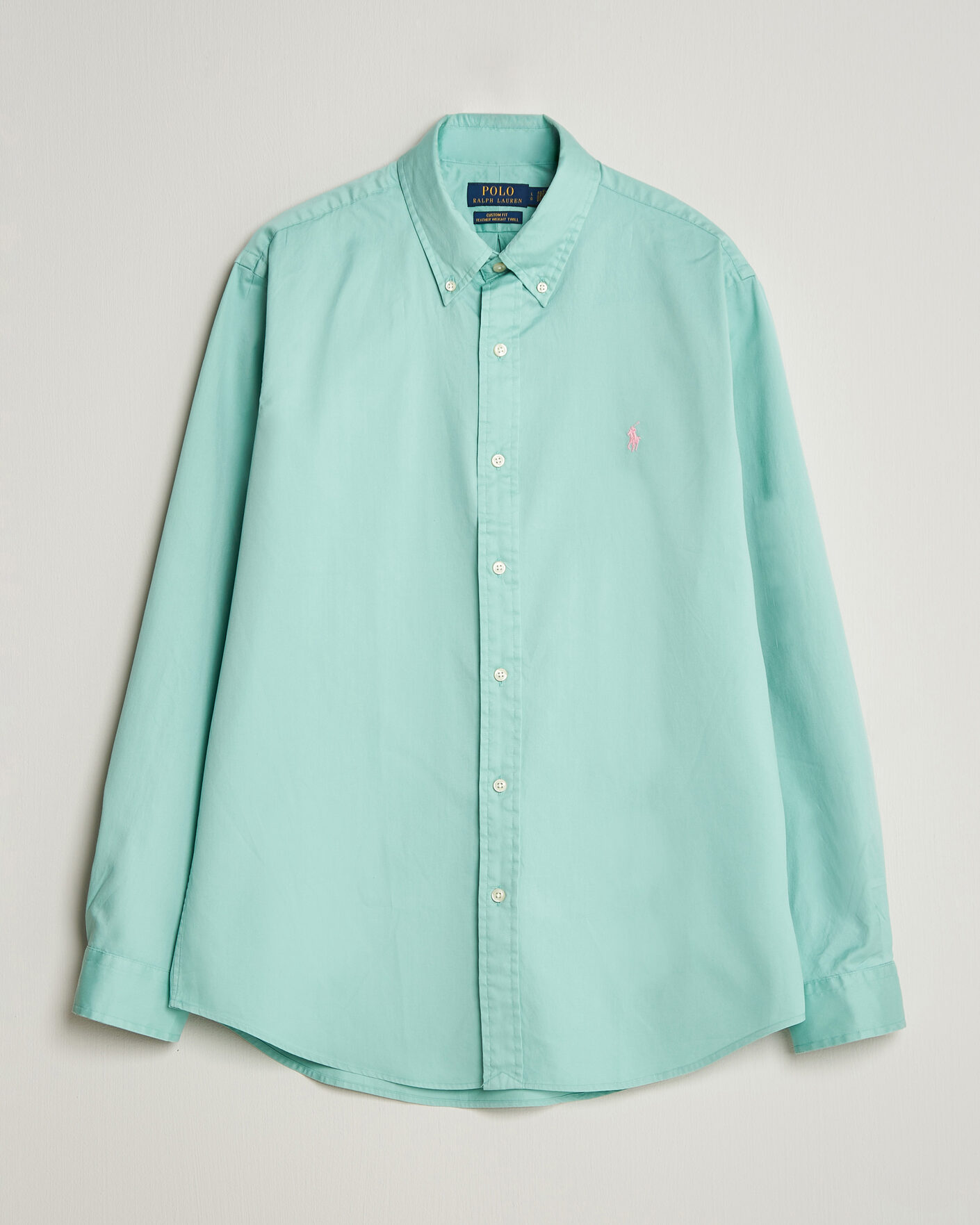 Herren | Hemden | Polo Ralph Lauren | Custom Fit Garment Twill Shirt Celadon