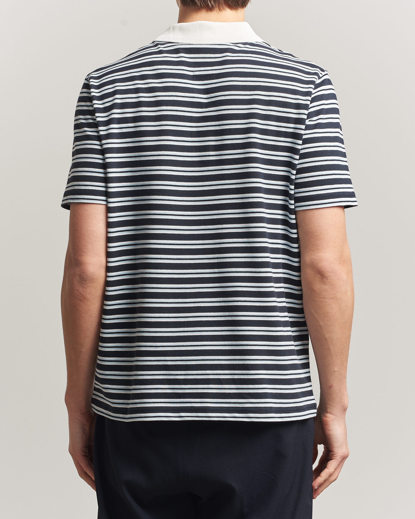 Herren | Poloshirts | A.P.C. | Oscar Striped Polo Dark Navy